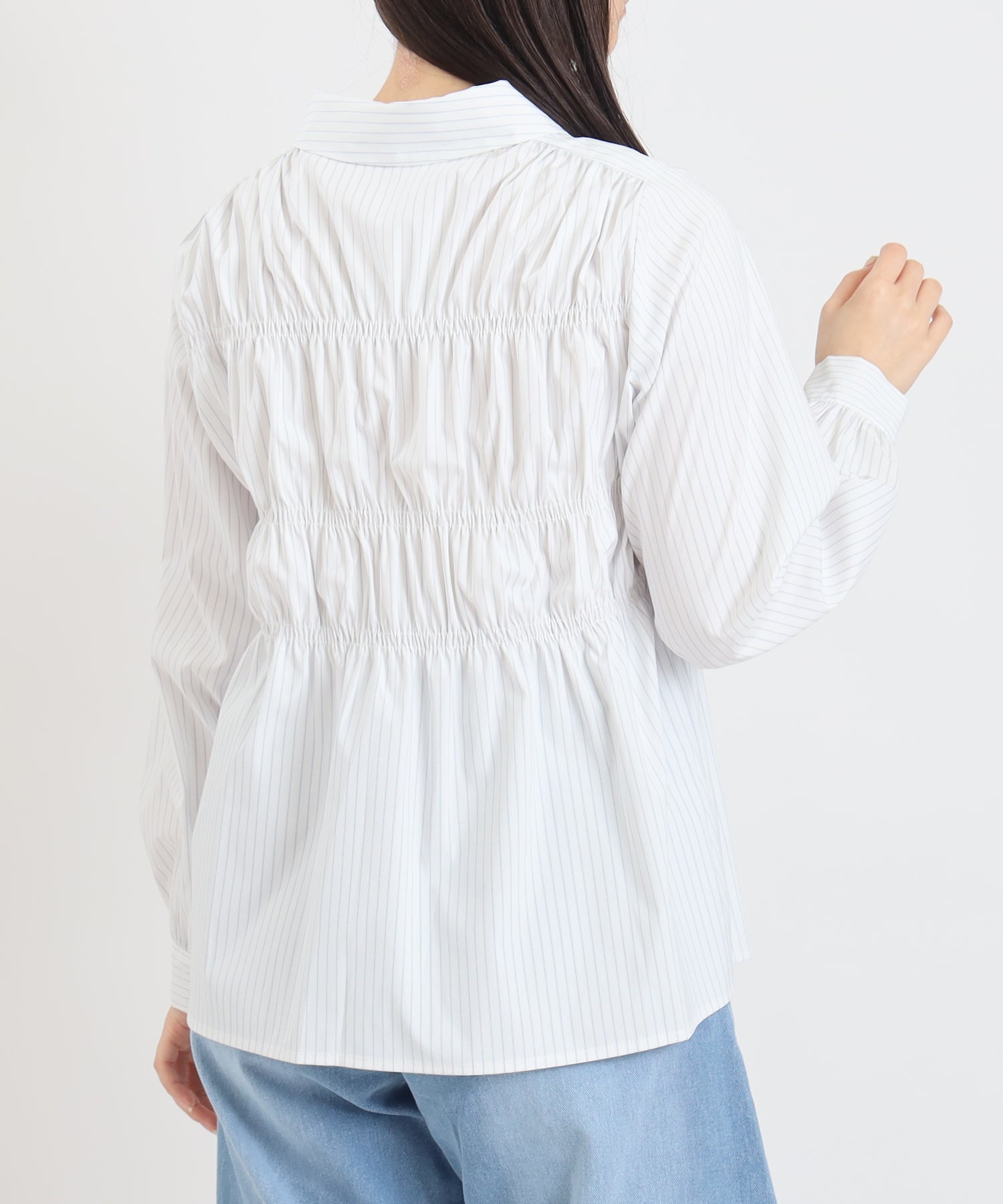 アイボリー(ストライプ) model:160 着用サイズ:M