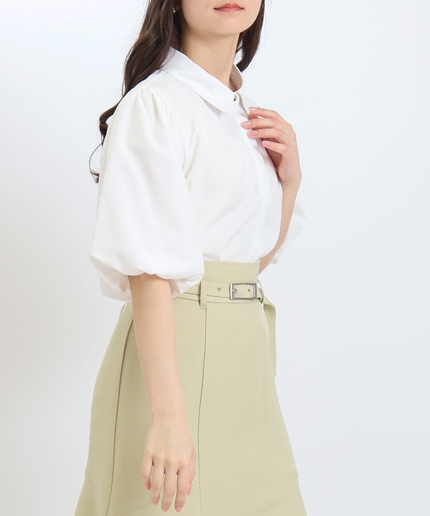 ホワイト model:160 着用サイズ:M