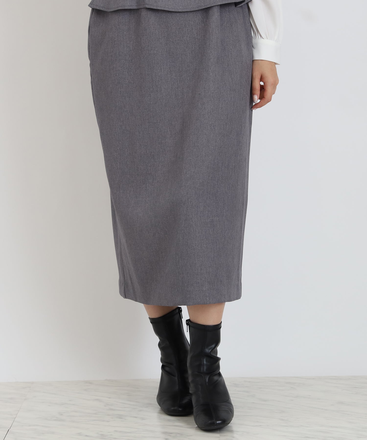 ライトグレー model:160cm 着用サイズ:M