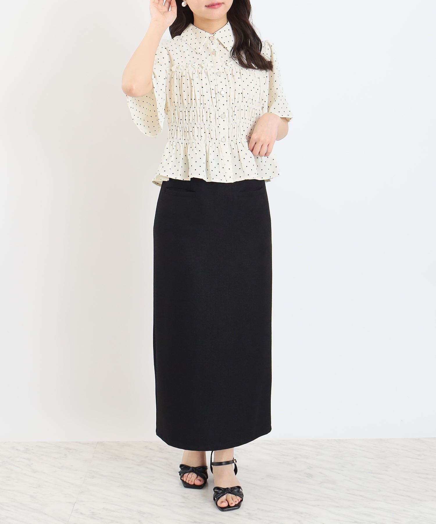 ドット model:156cm 着用サイズ:M