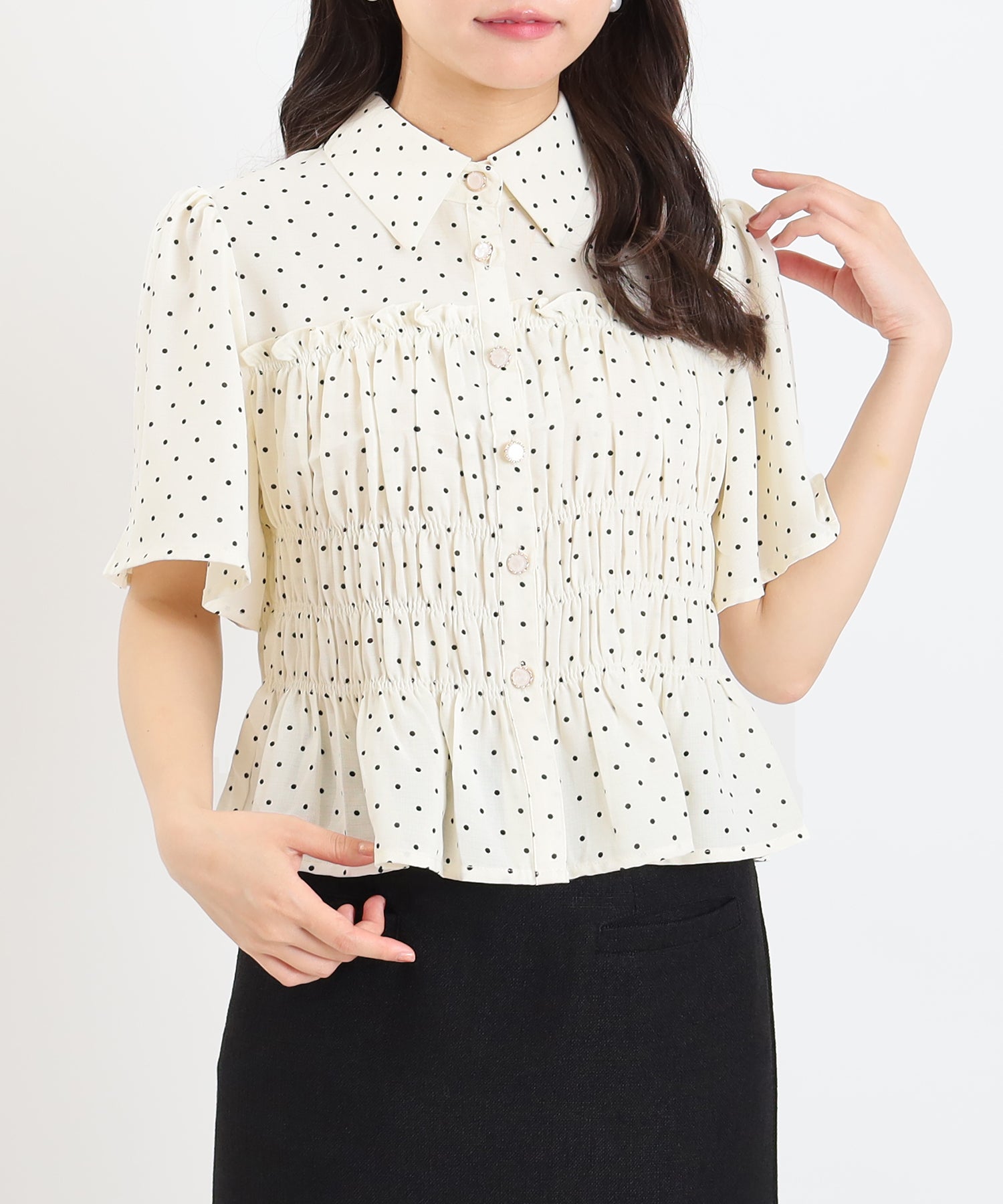 ドット model:156cm 着用サイズ:M