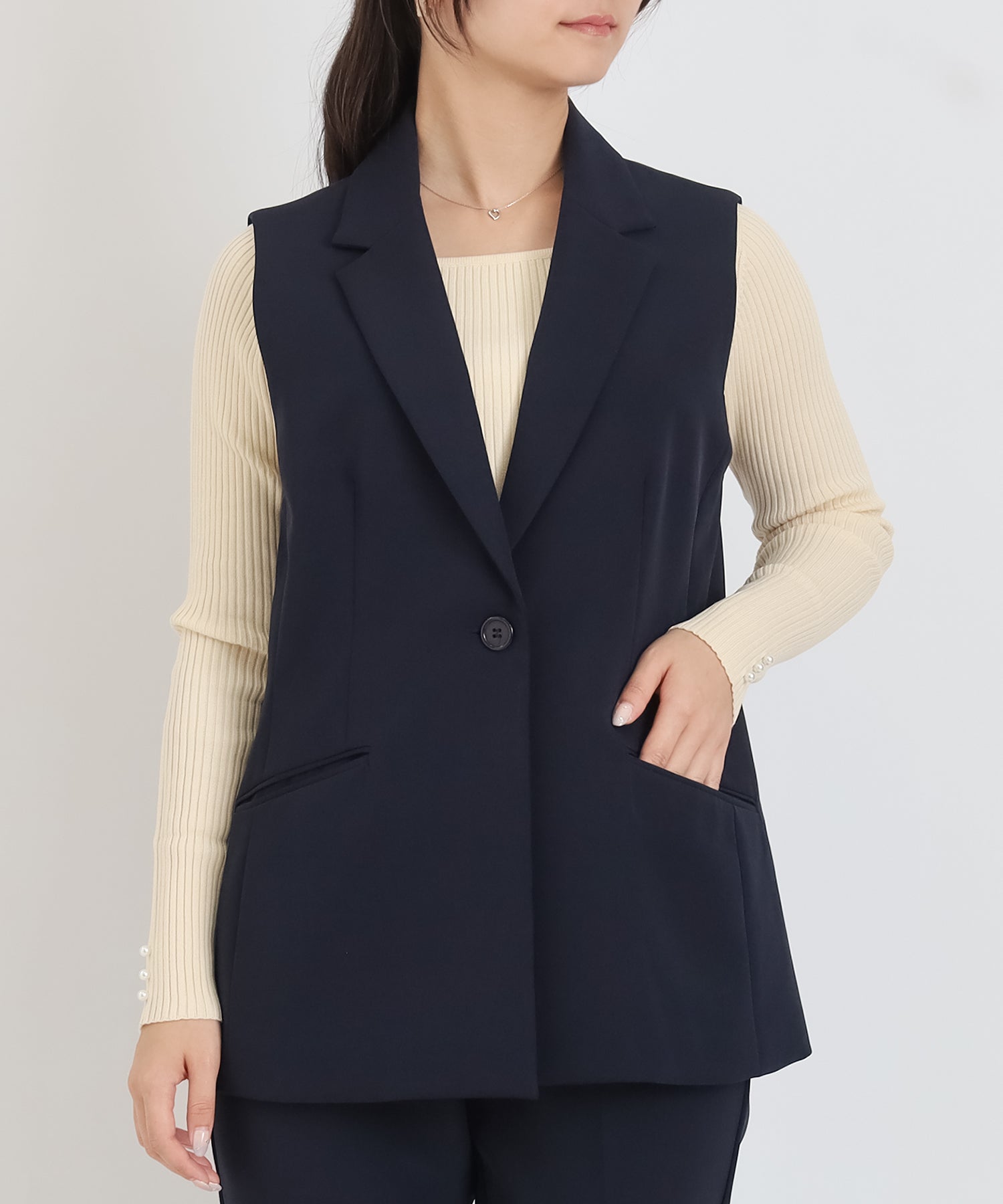 ネイビー model:160cm 着用サイズ:M