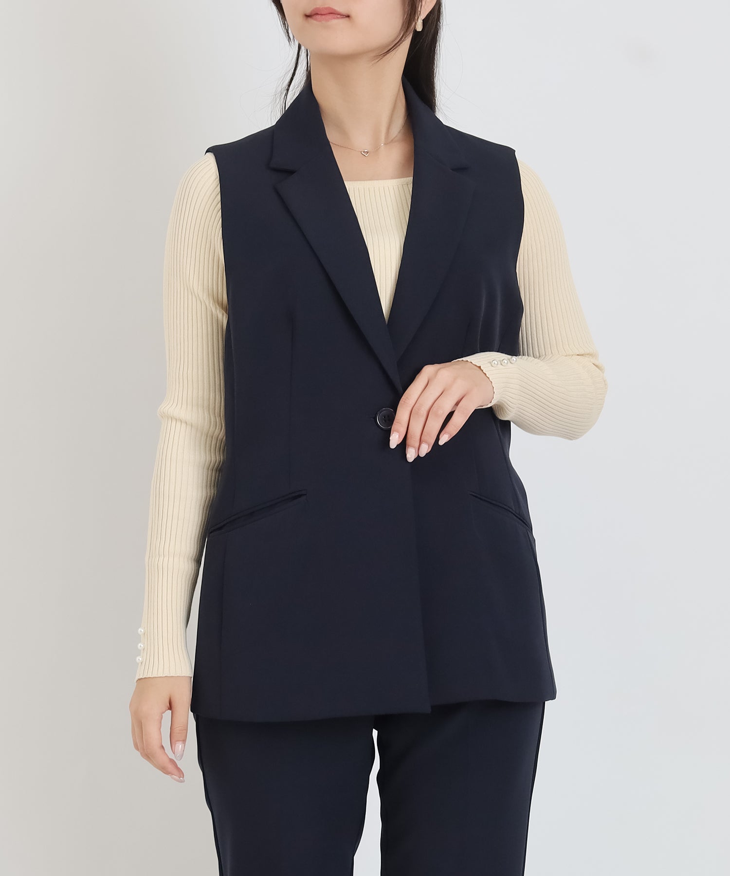 ネイビー model:160cm 着用サイズ:M