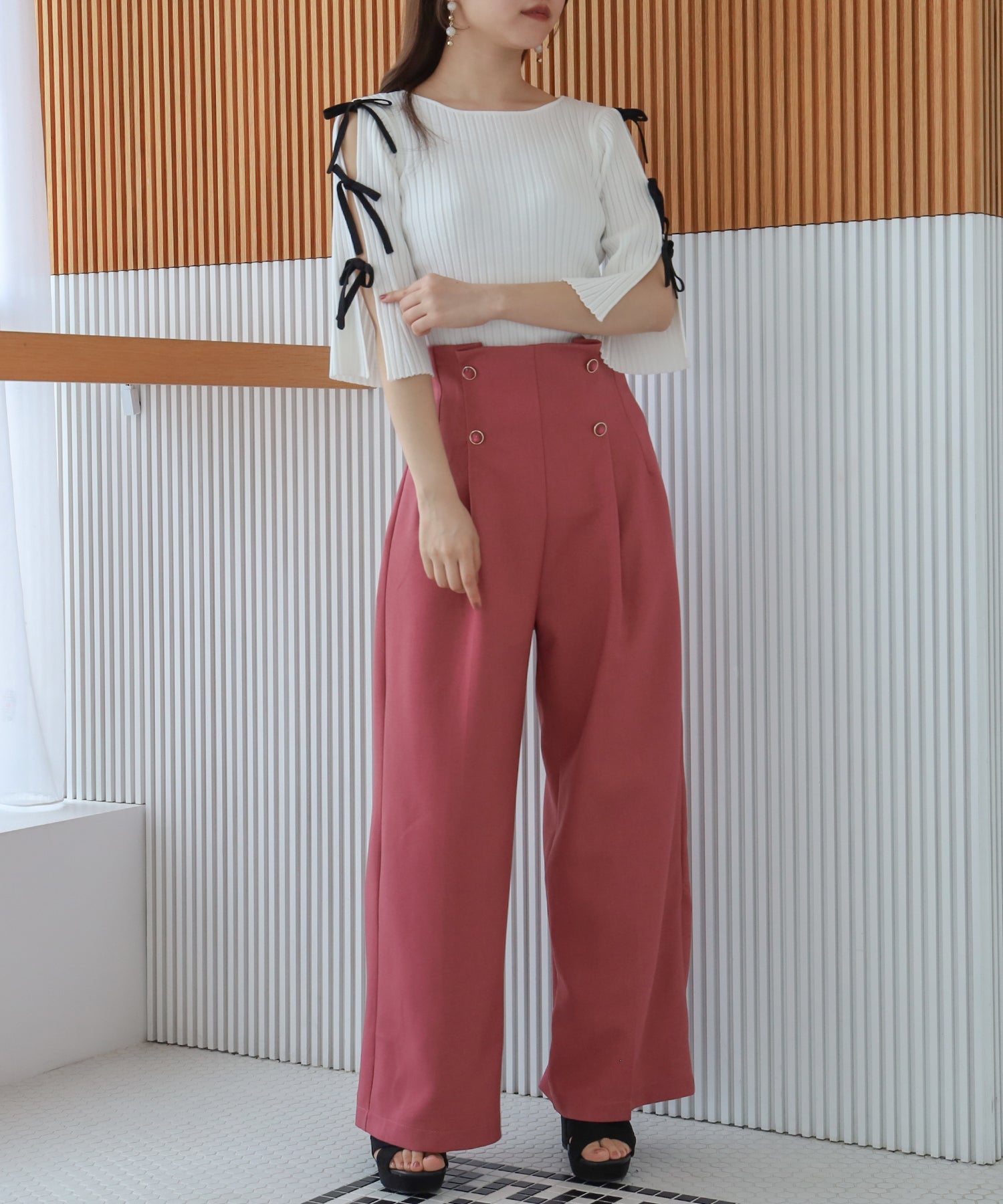 ホワイト model:155cm 着用サイズ:M