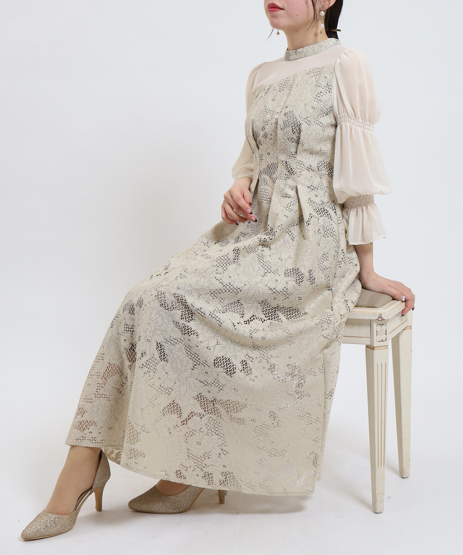 ベージュ model:156cm/骨格ストレート 着用サイズ:M