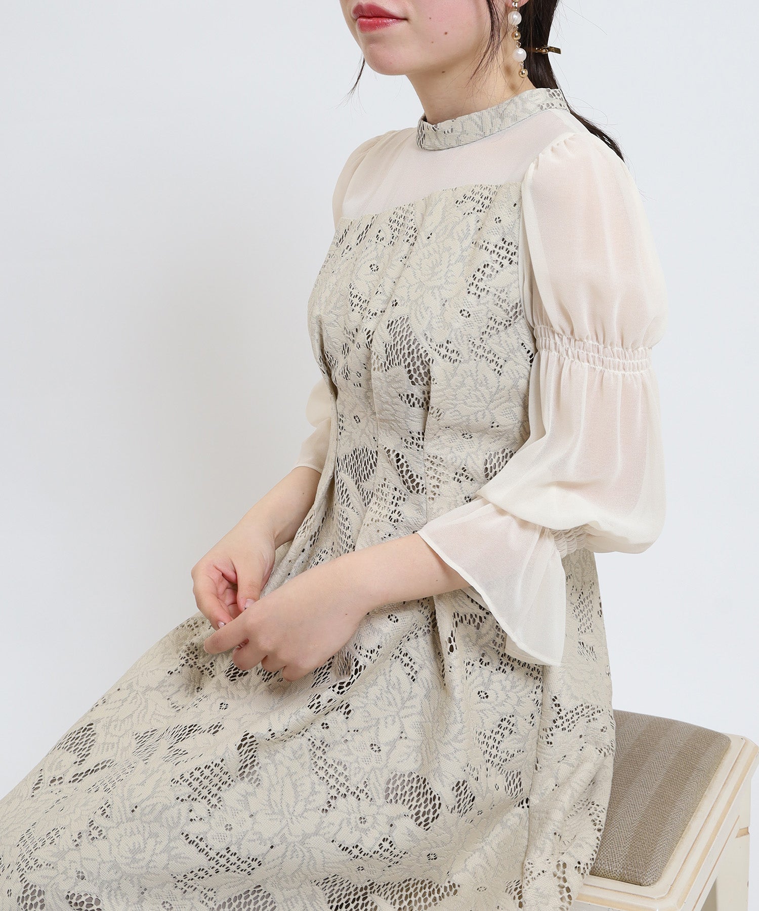ベージュ model:156cm/骨格ストレート 着用サイズ:M