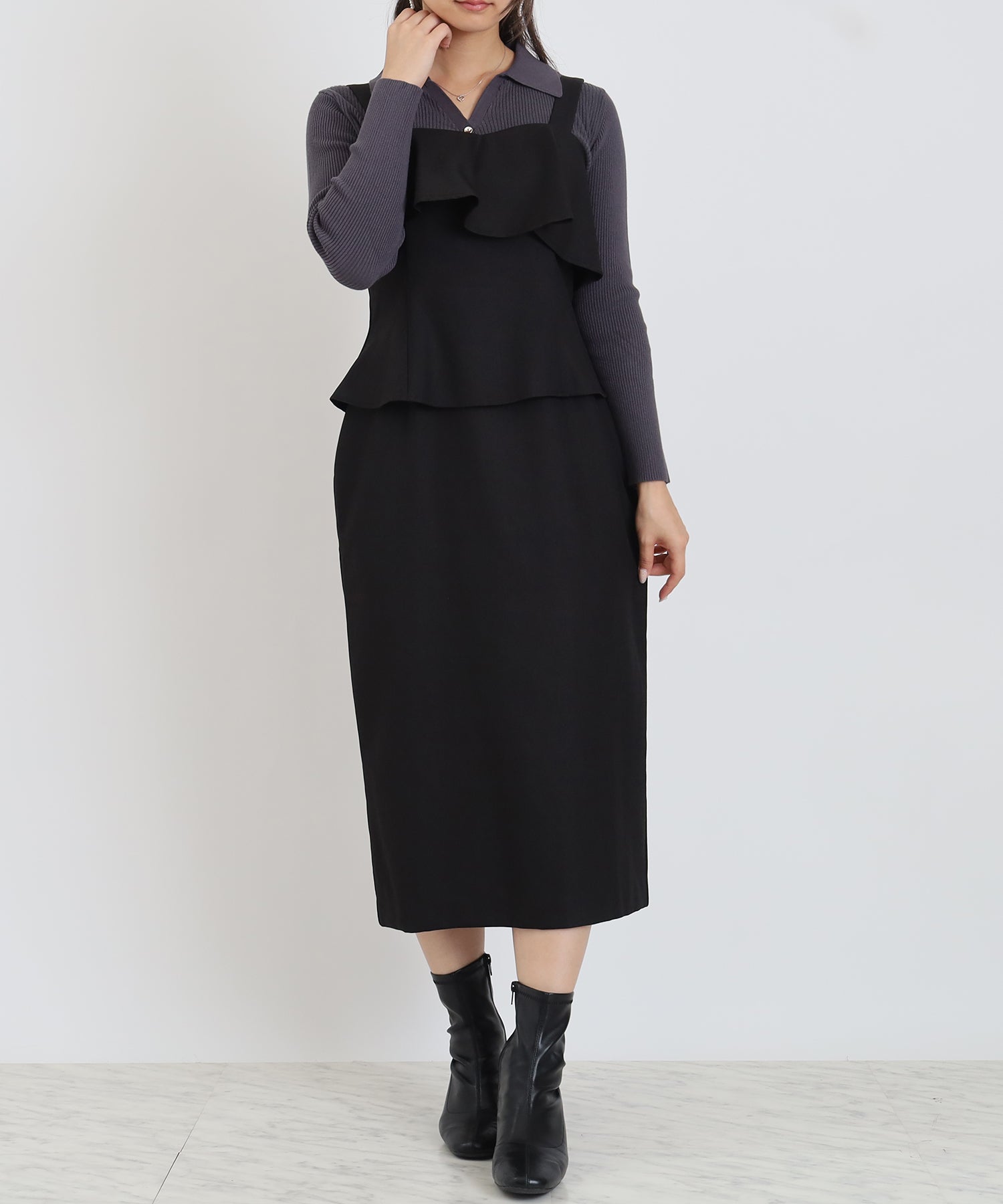 ブラック model:160cm 着用サイズ:M