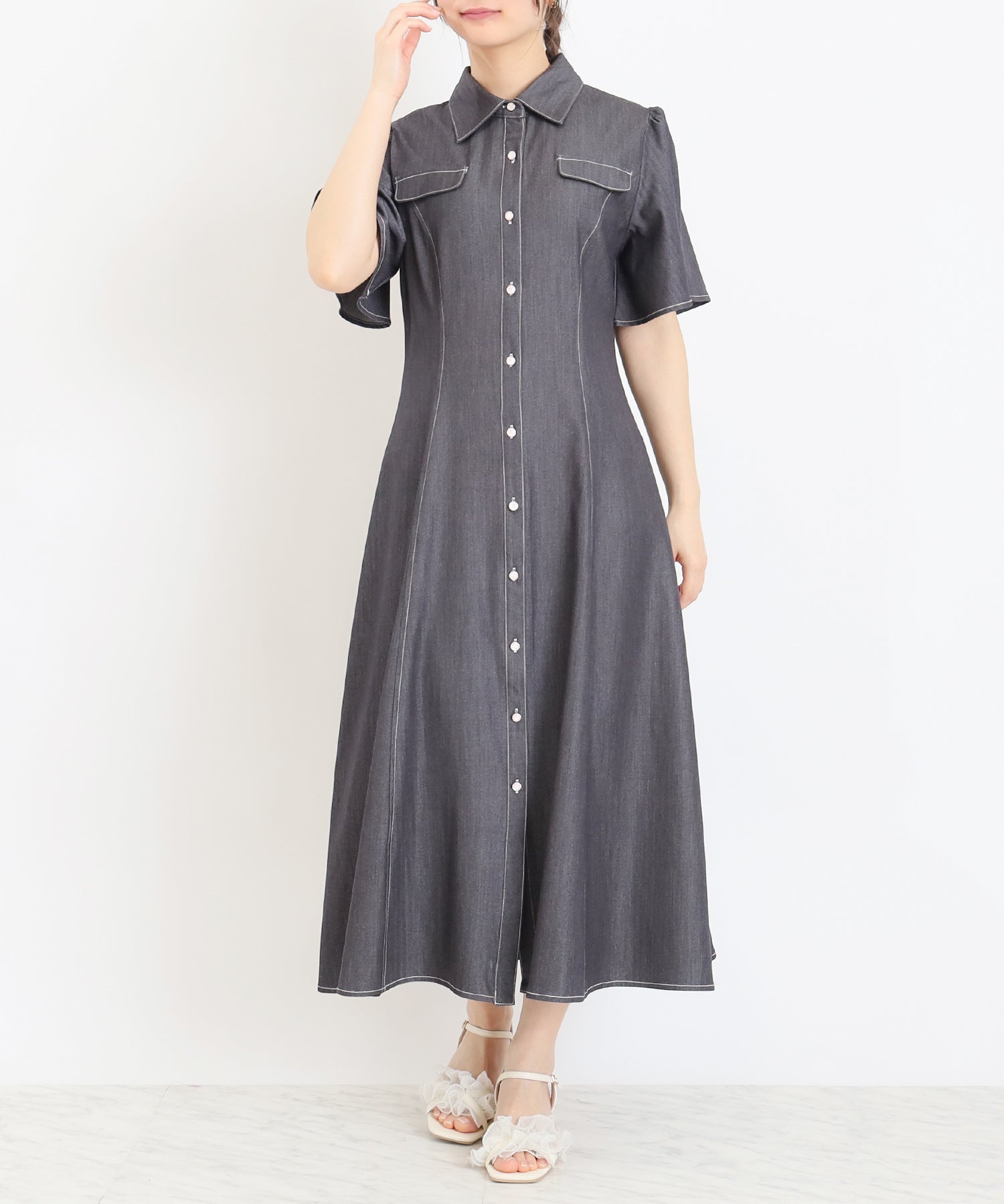 ミディアムグレー model:160 着用サイズ:M