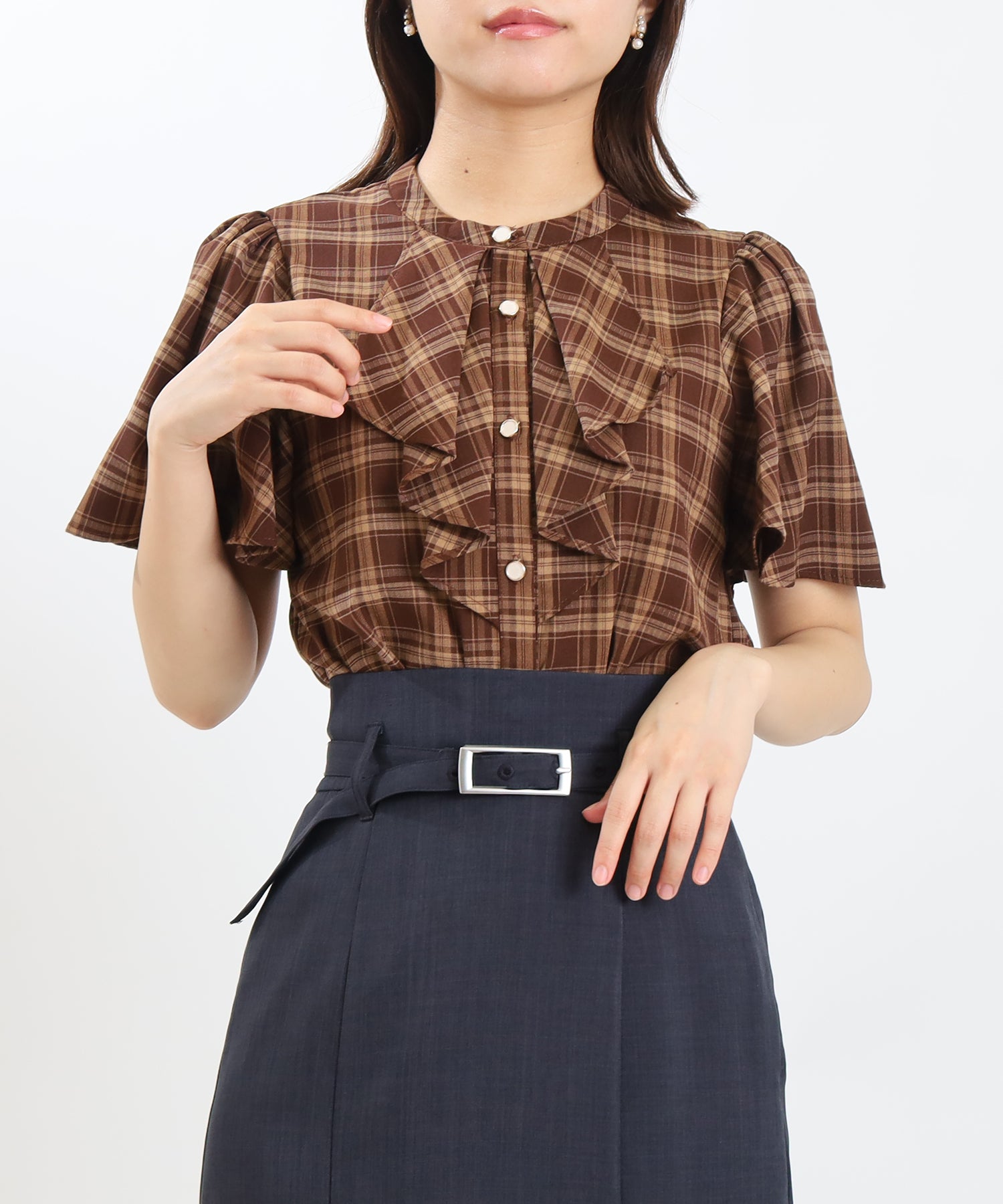 ブラウン model:156cm 着用サイズ:S
