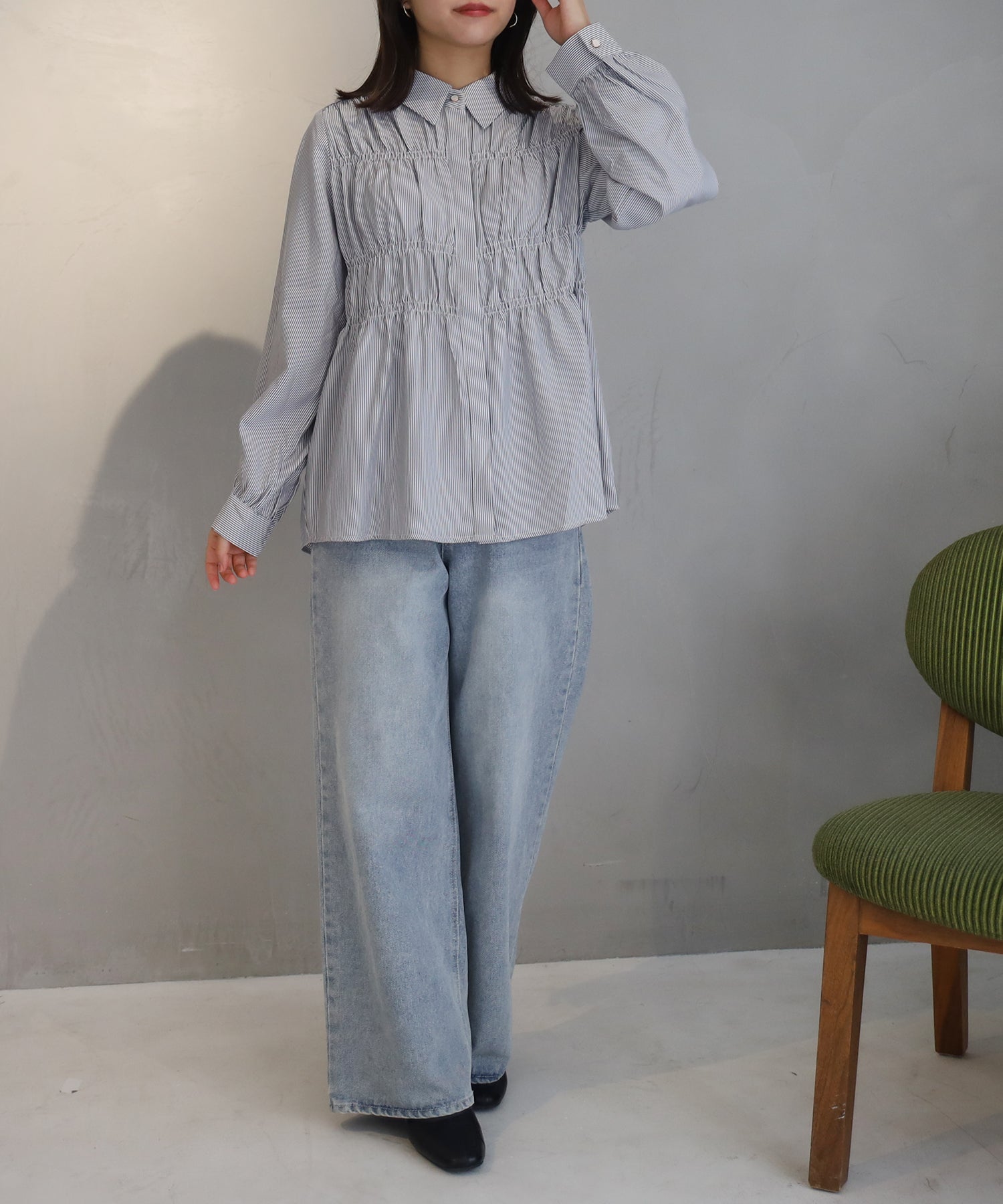 ホワイト×ブラック model:156㎝ 着用サイズ:M