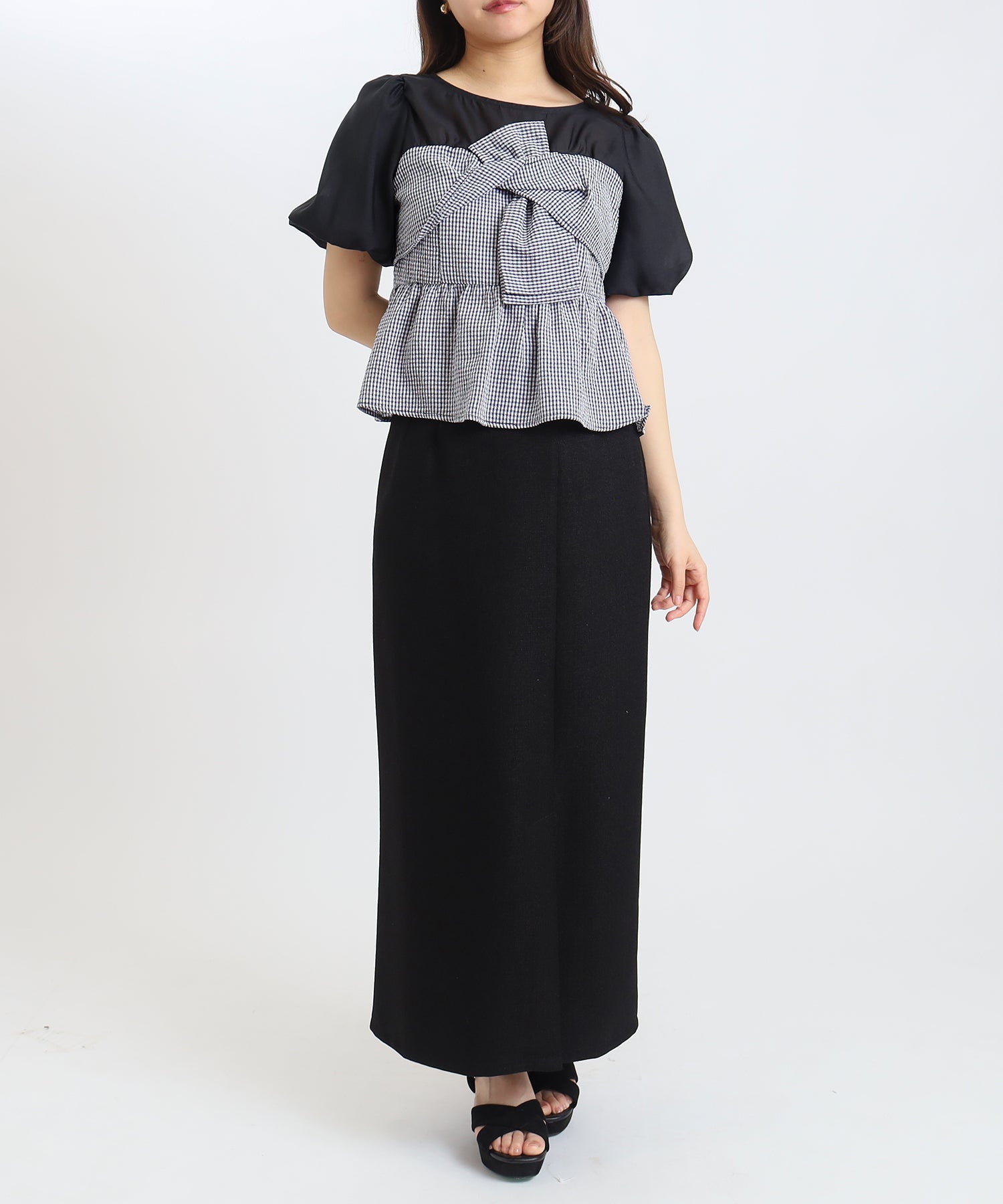 ブラック model:156cm 着用サイズ:M