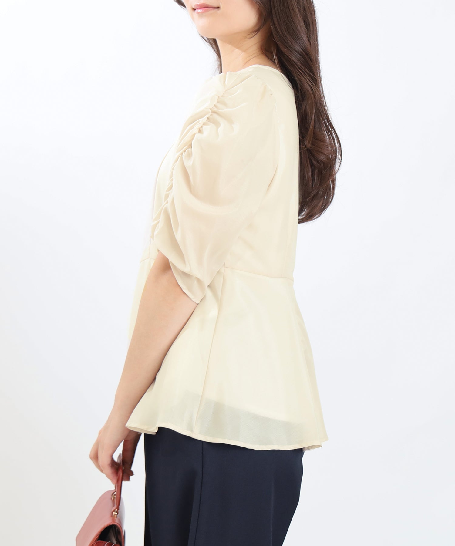 ベージュ model:160cm 着用サイズ:M