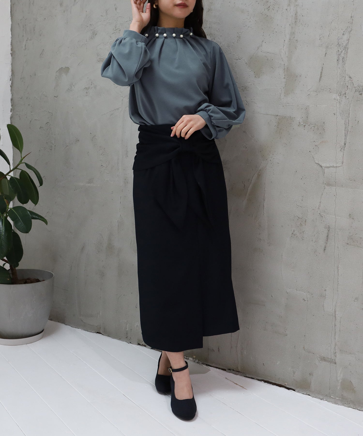 ブルー model:156cm 着用サイズ:M