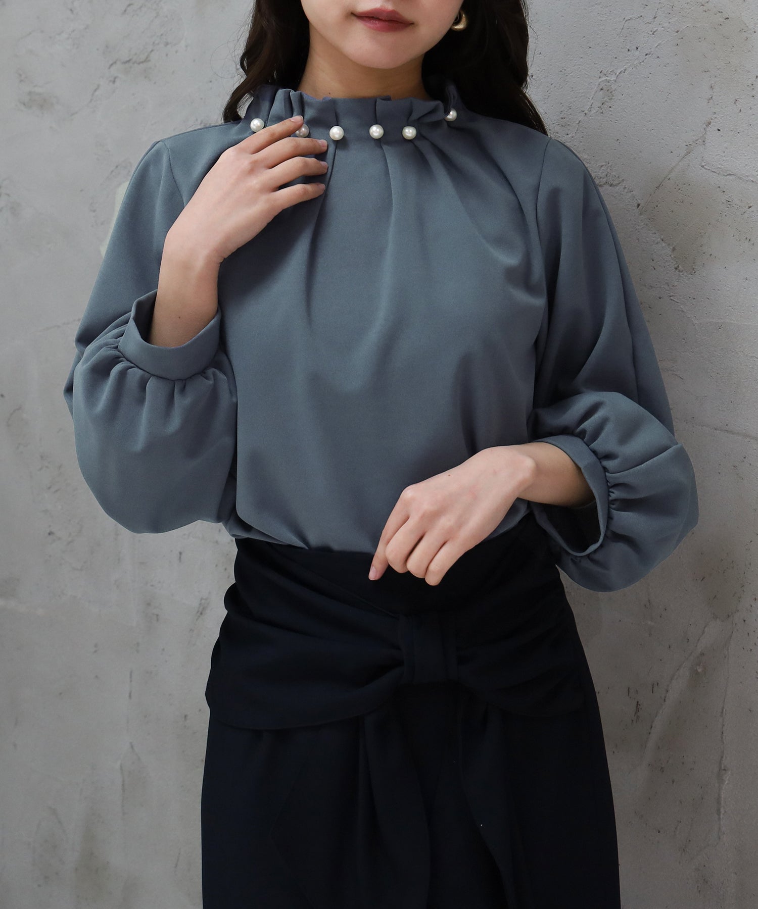ブルー model:156cm 着用サイズ:M