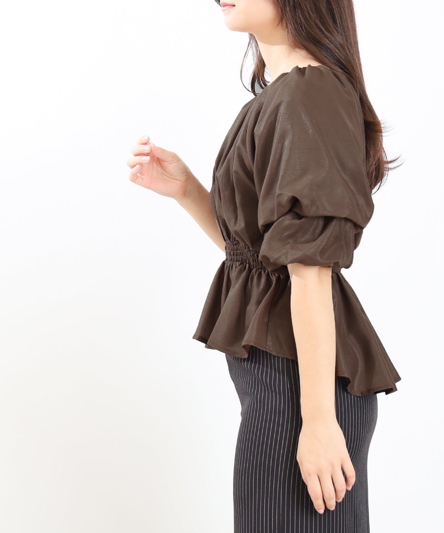ブラウン model:160 着用サイズ:M