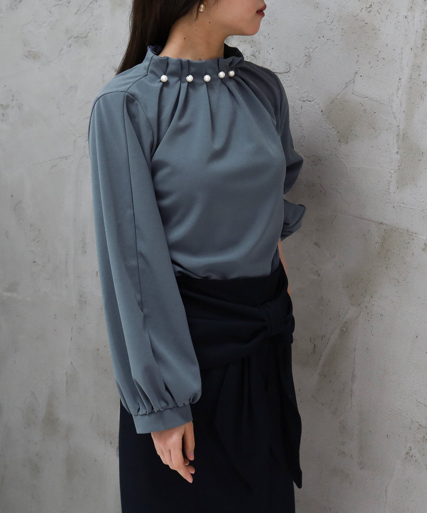 ブルー model:156cm 着用サイズ:M
