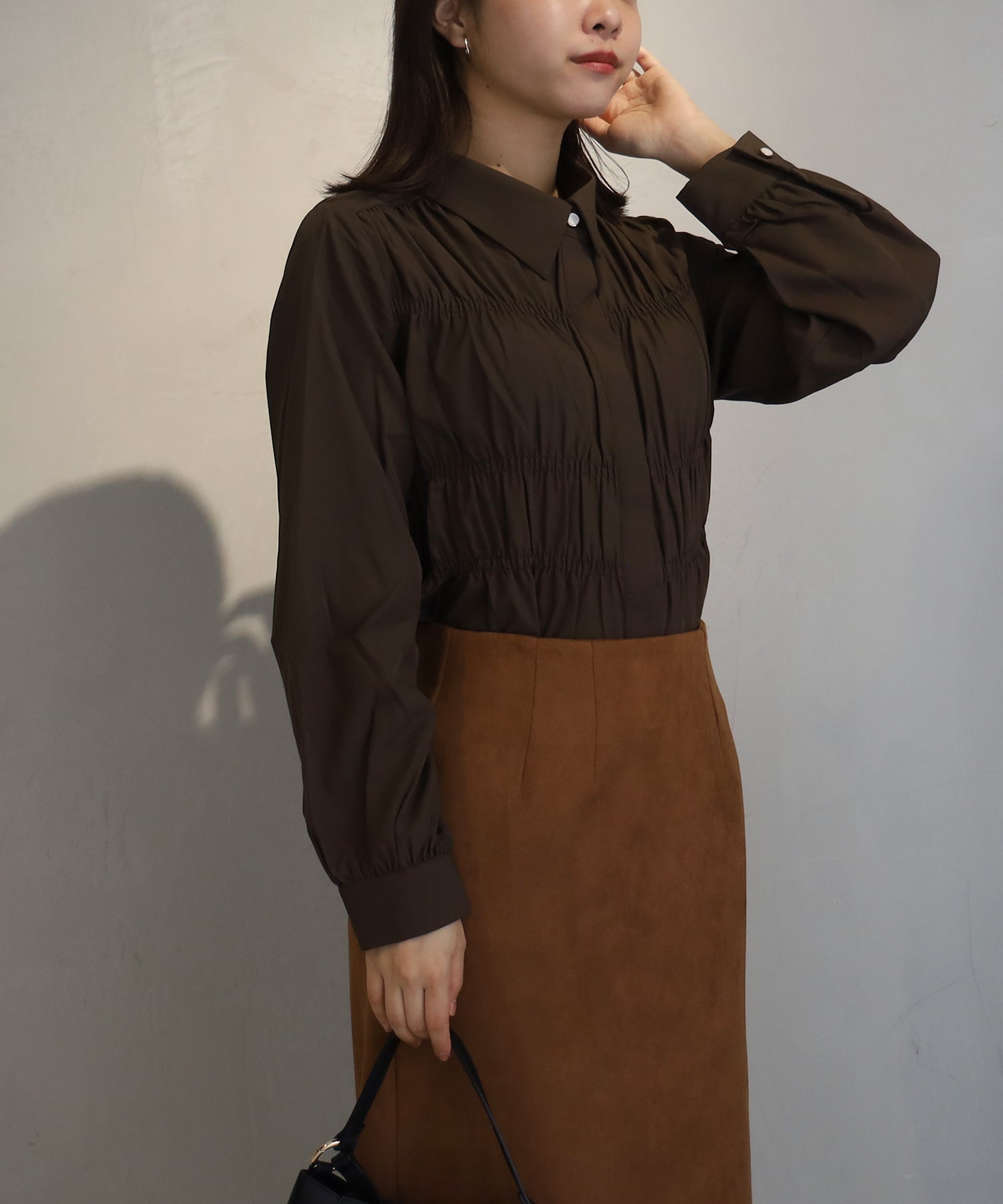 ブラウン model:156㎝ 着用サイズ:M