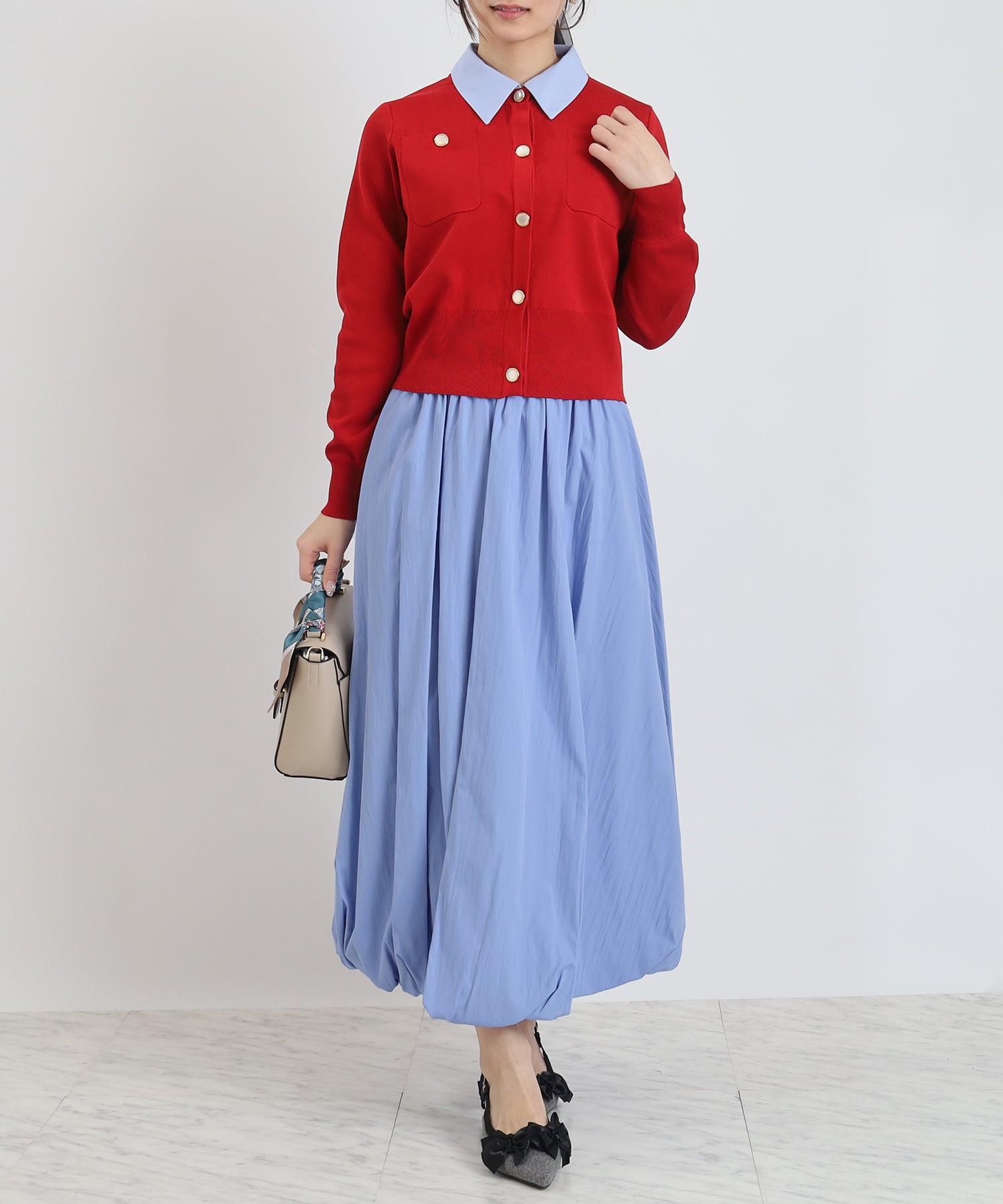 ブルー model:160cm 着用サイズ:M