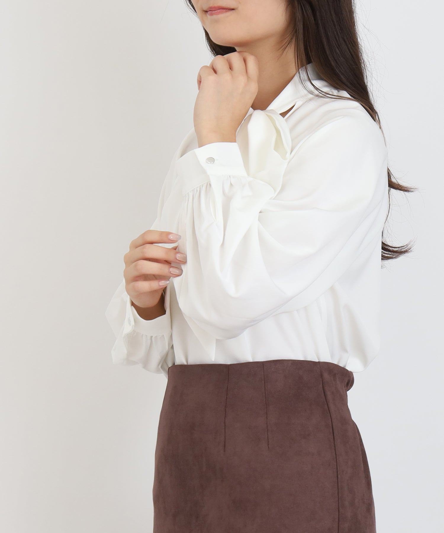 ホワイト model:160 着用サイズ:M
