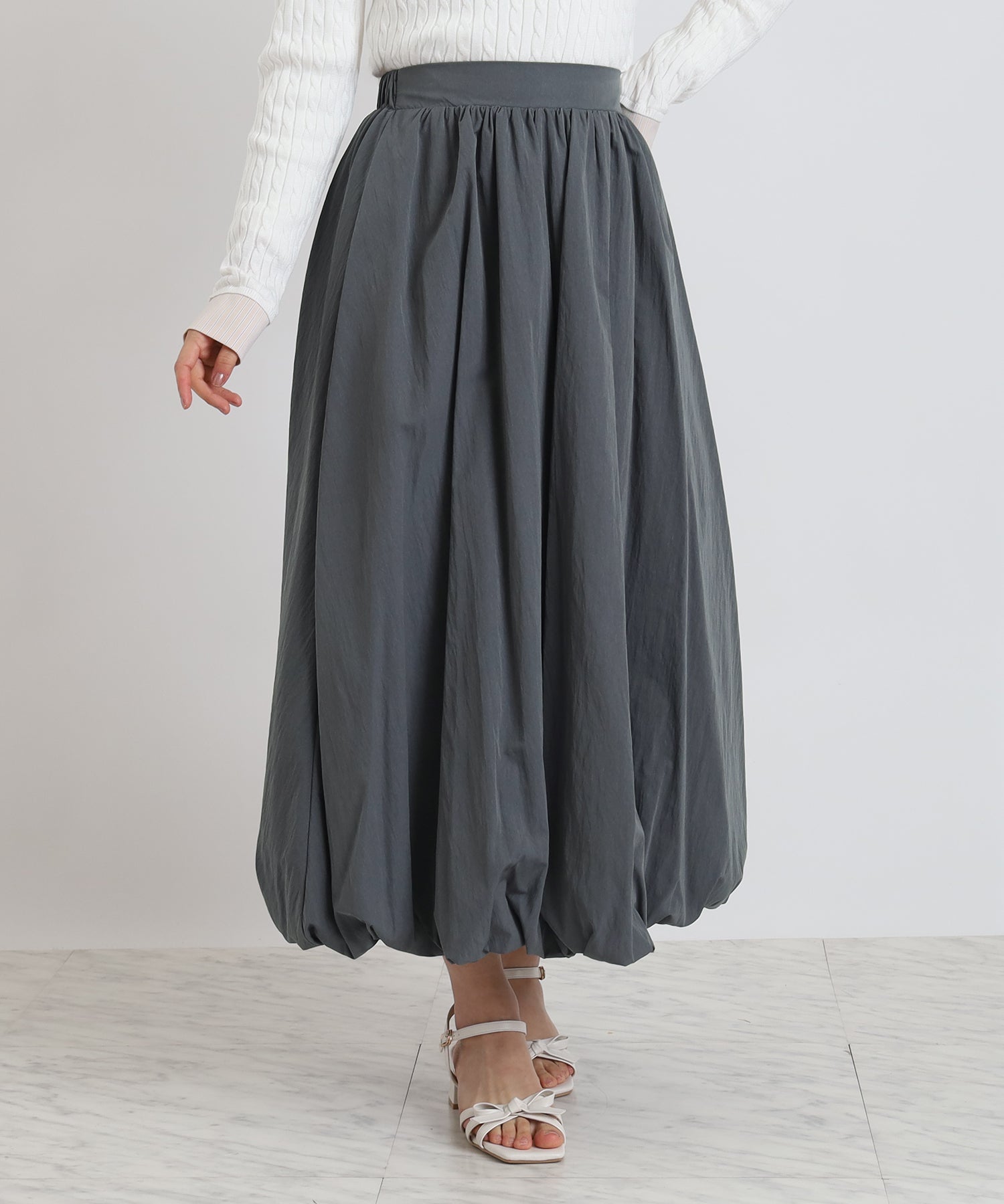 チャコール model:160cm 着用サイズ:M