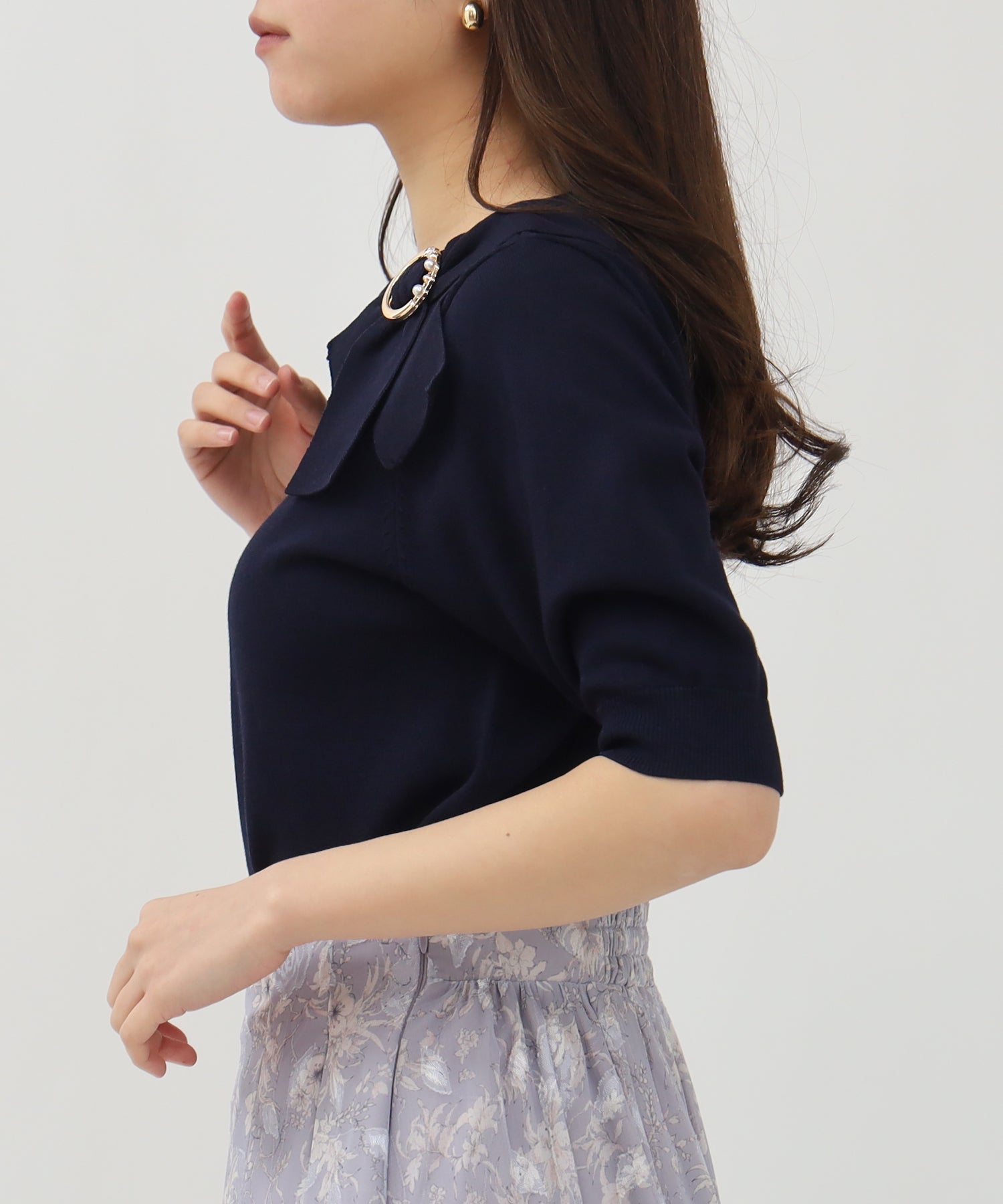 ネイビー model:156cm 着用サイズ:S