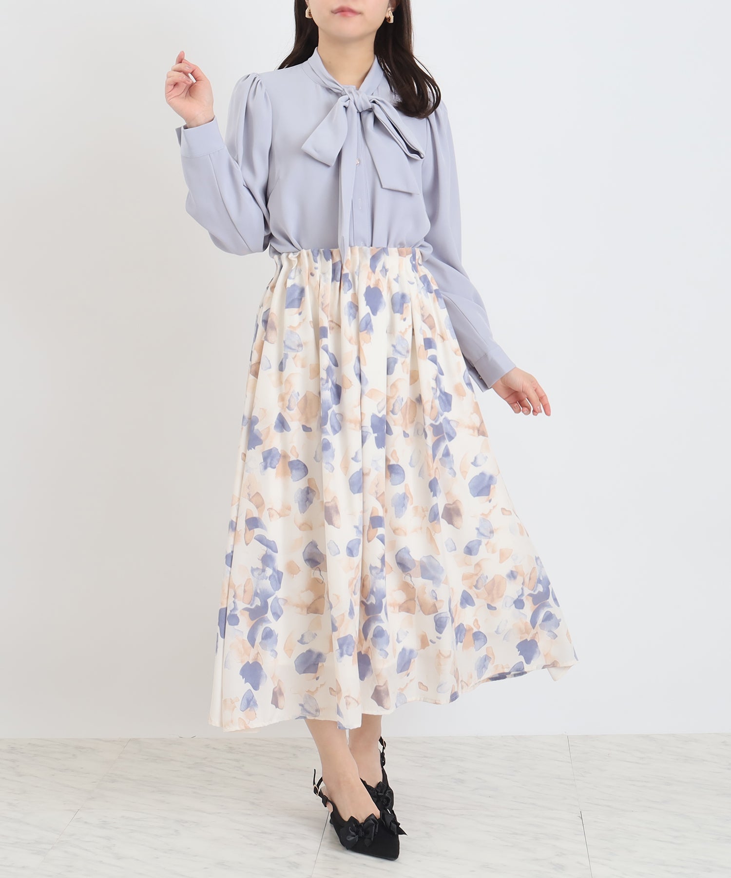 ダスティーブルー model:156 着用サイズ:M