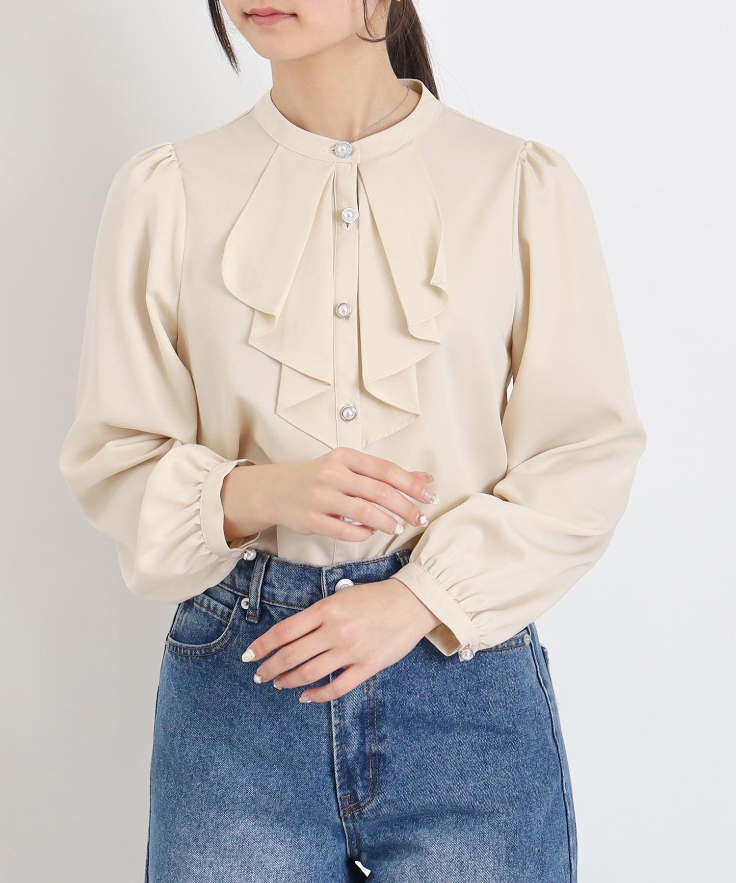 アイボリー model:160 着用サイズ:M