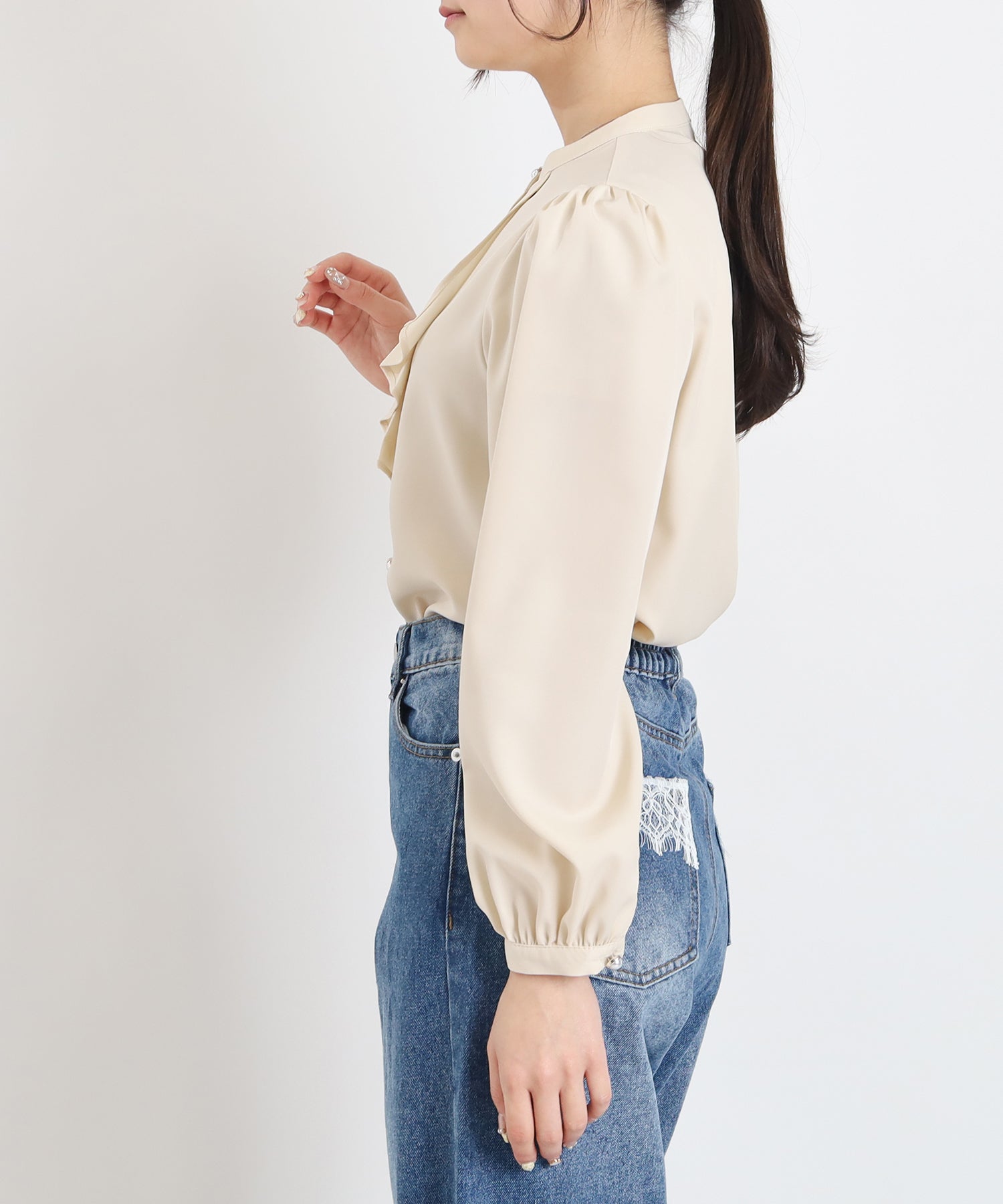 アイボリー model:160 着用サイズ:M