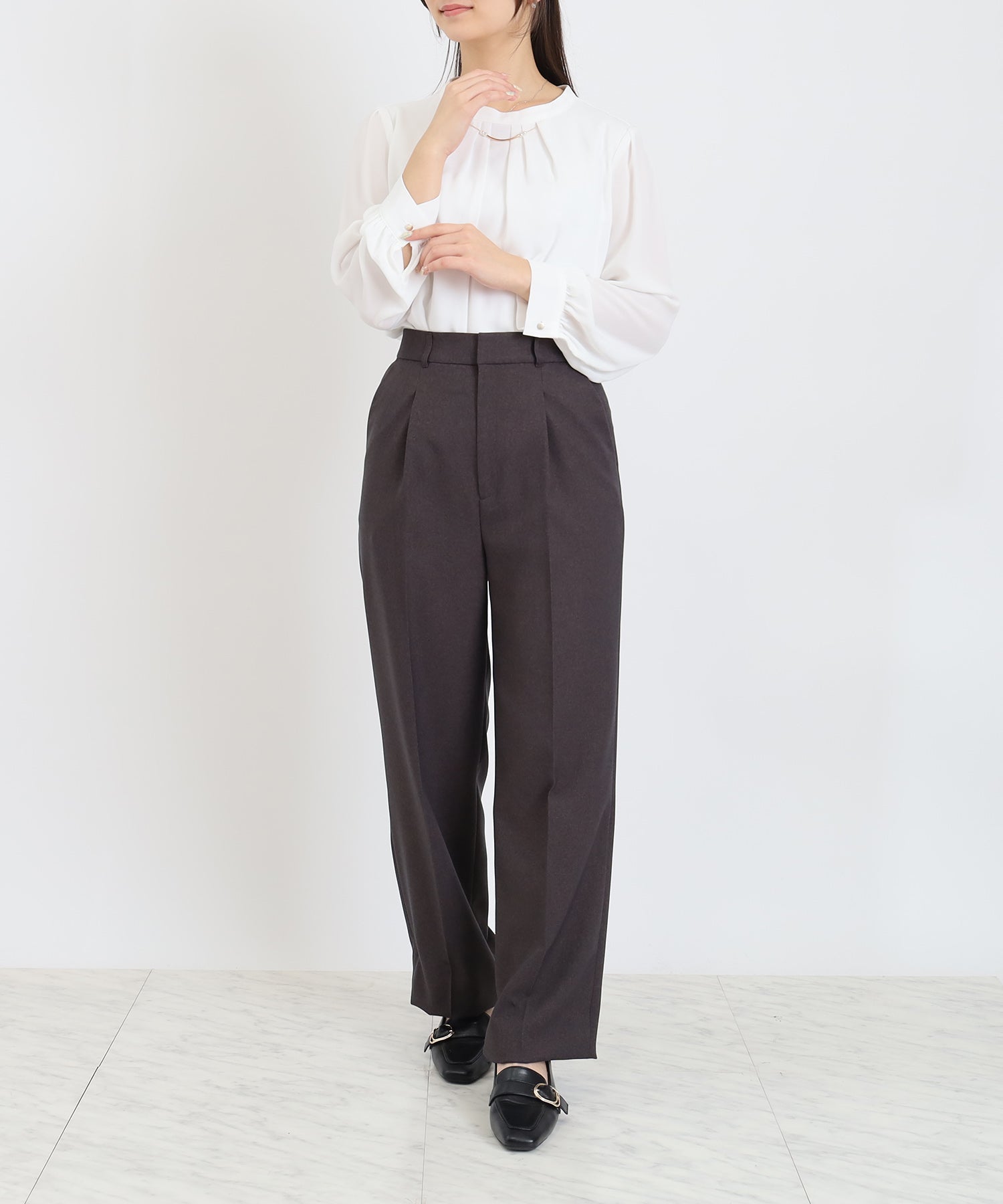 ブラウン model:160 着用サイズ:M