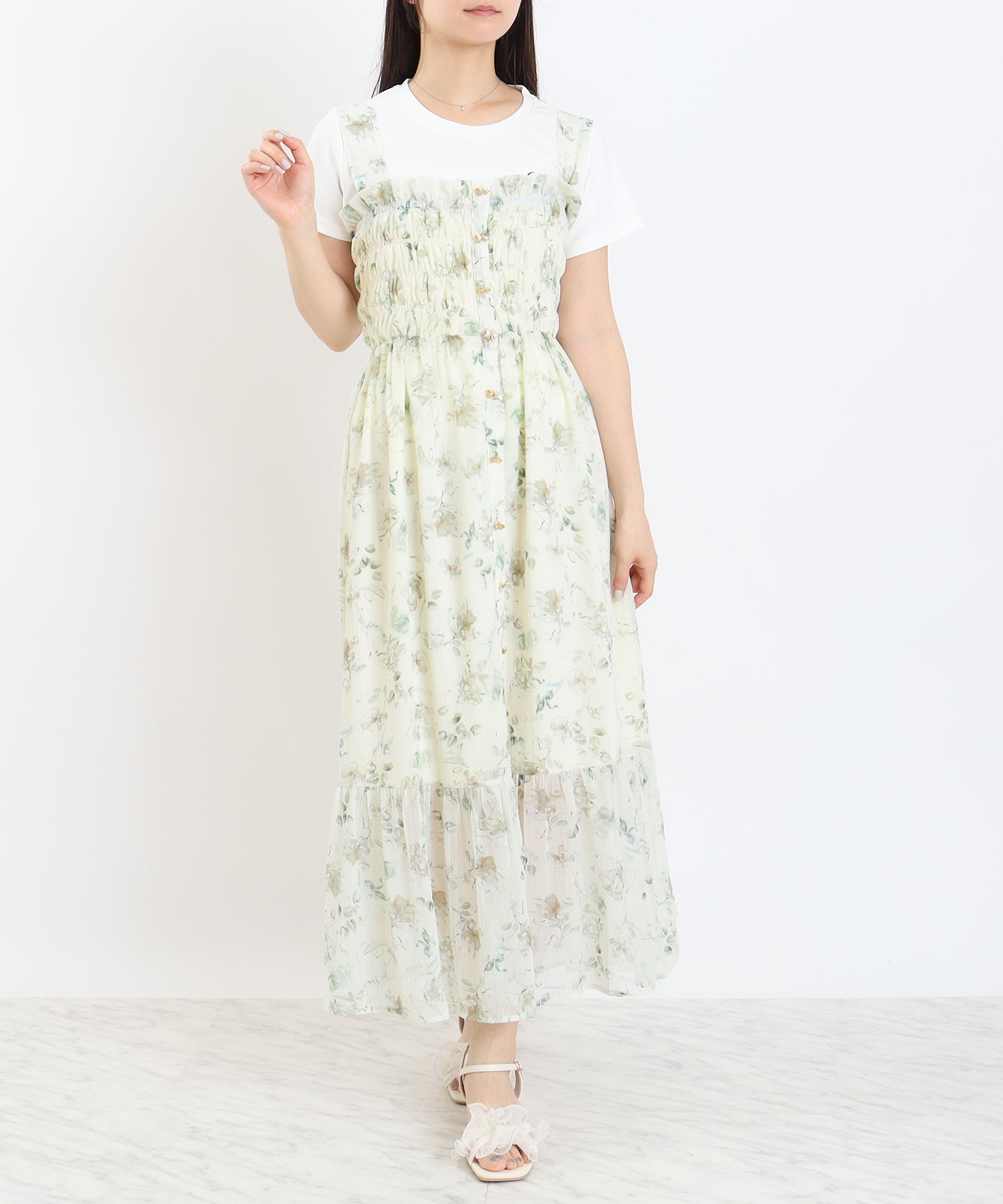 ベージュ model:160cm 着用サイズ:M