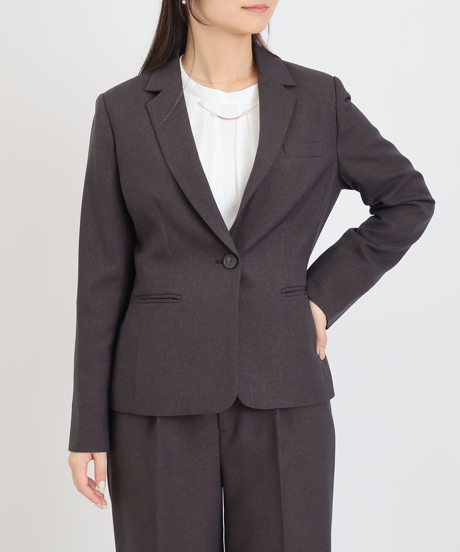 ブラウン model:160 着用サイズ:M