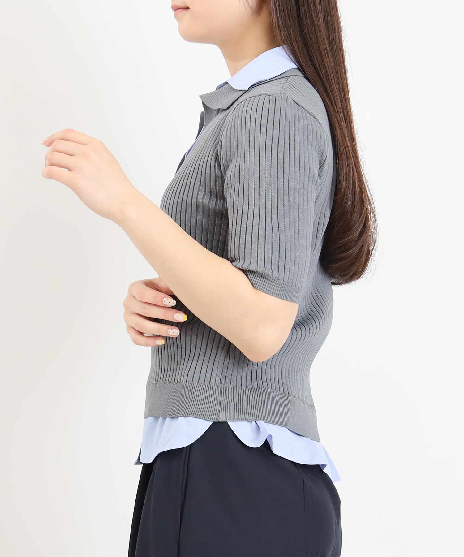 ライトグレー model:160cm 着用サイズ:M