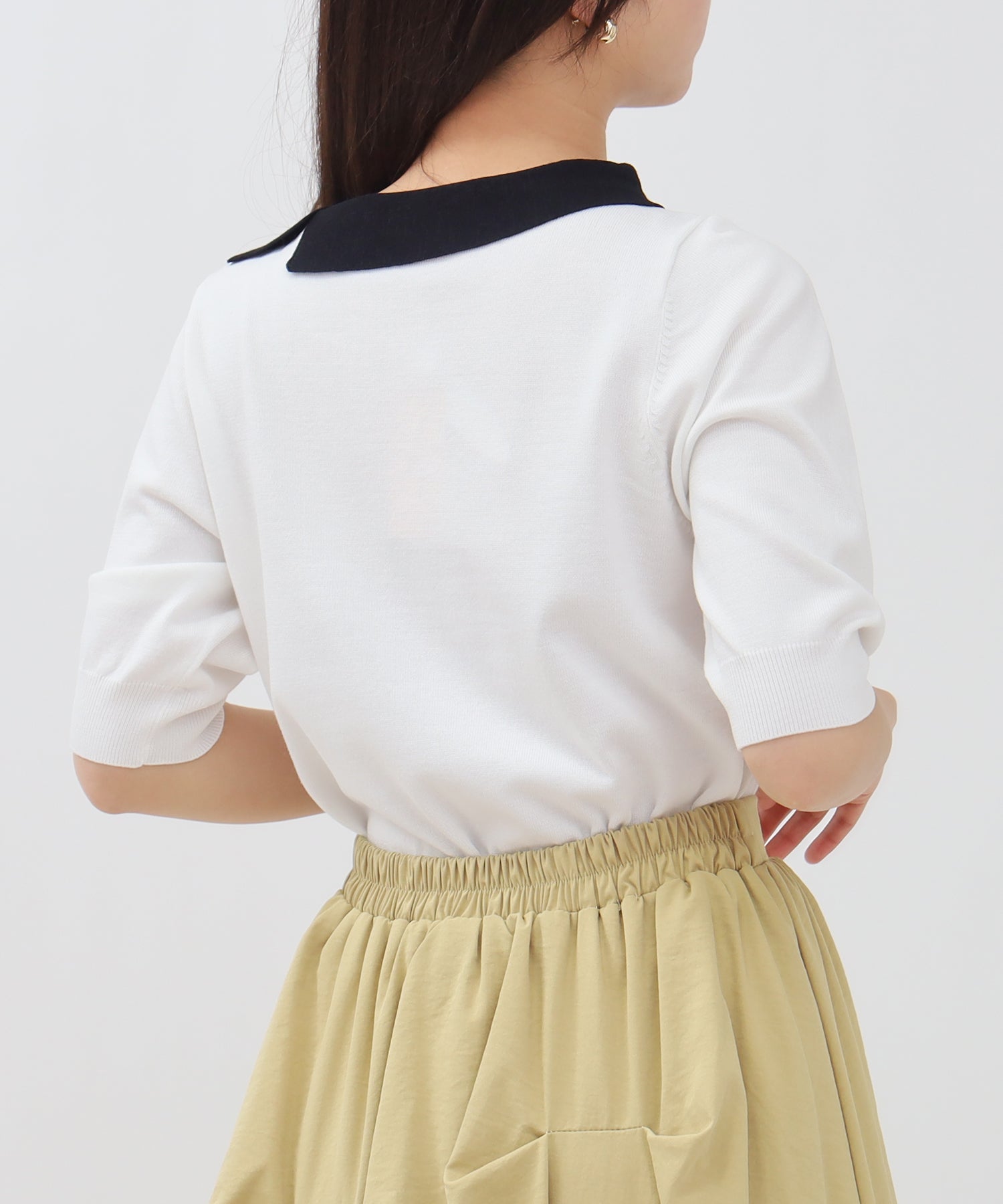 ホワイト×ブラック model:156cm 着用サイズ:S
