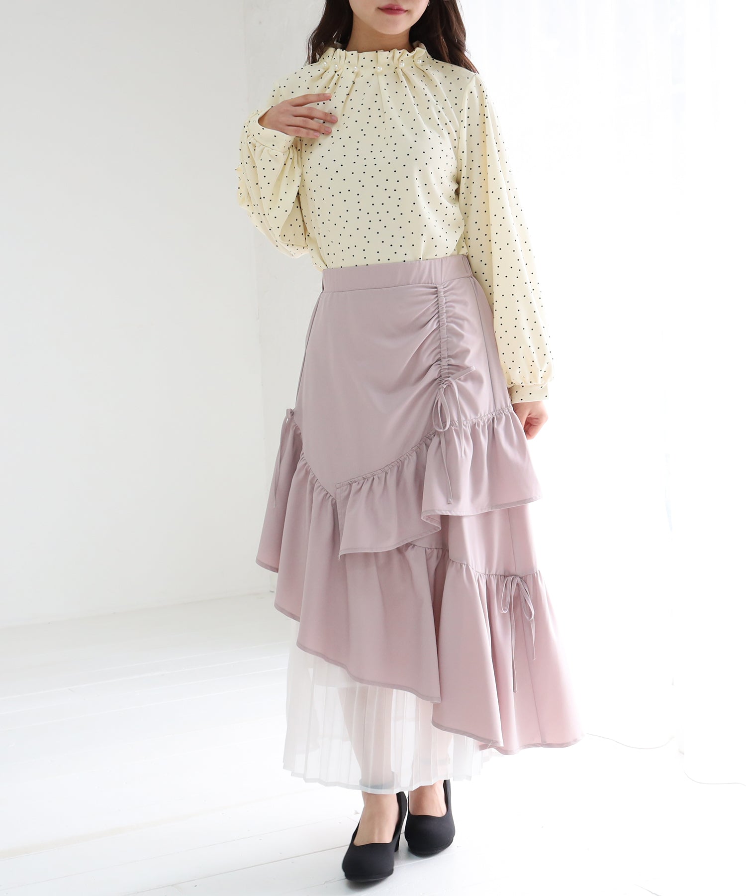 ドット model:156cm 着用サイズ:M