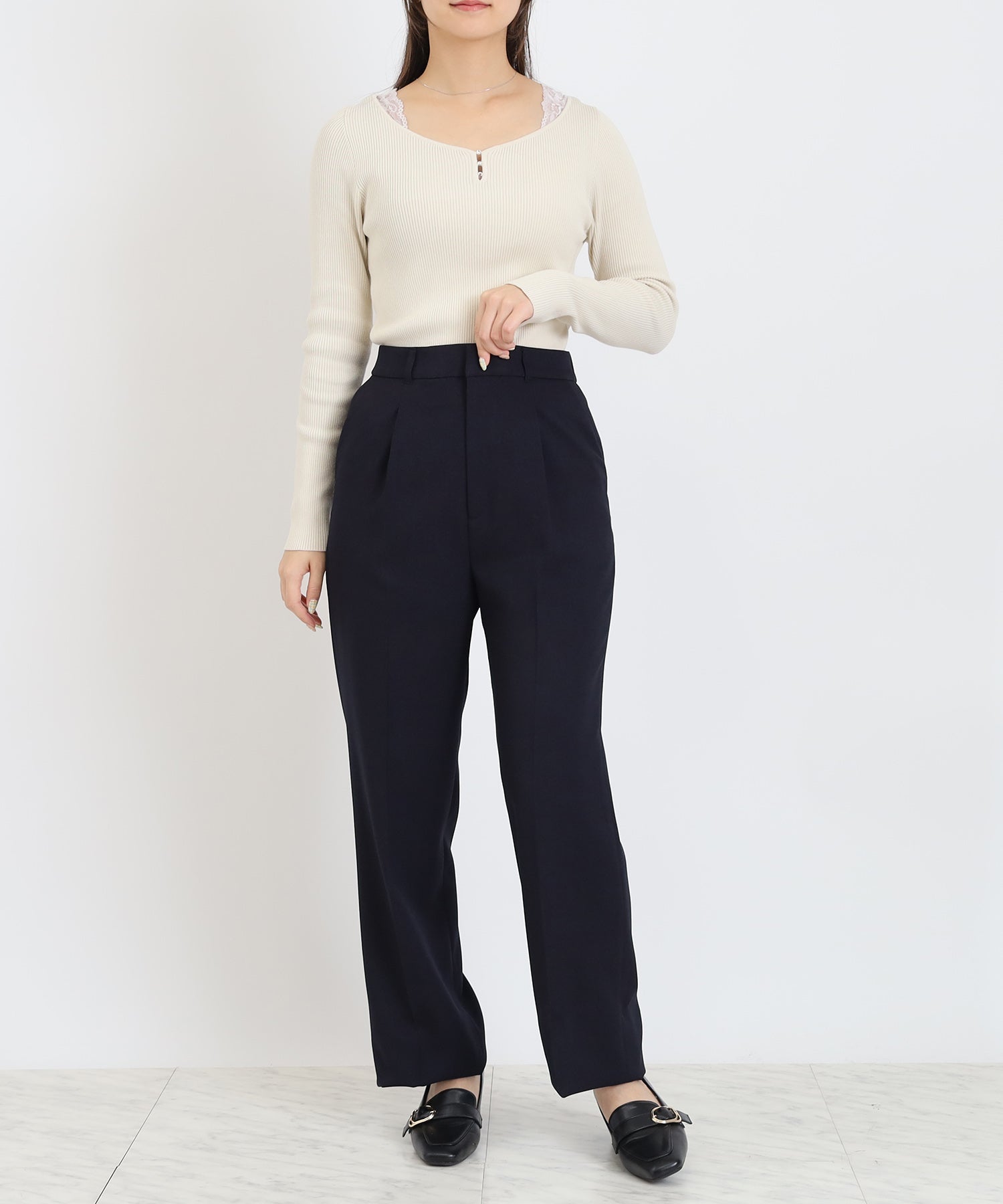 ネイビー model:160 着用サイズ:M