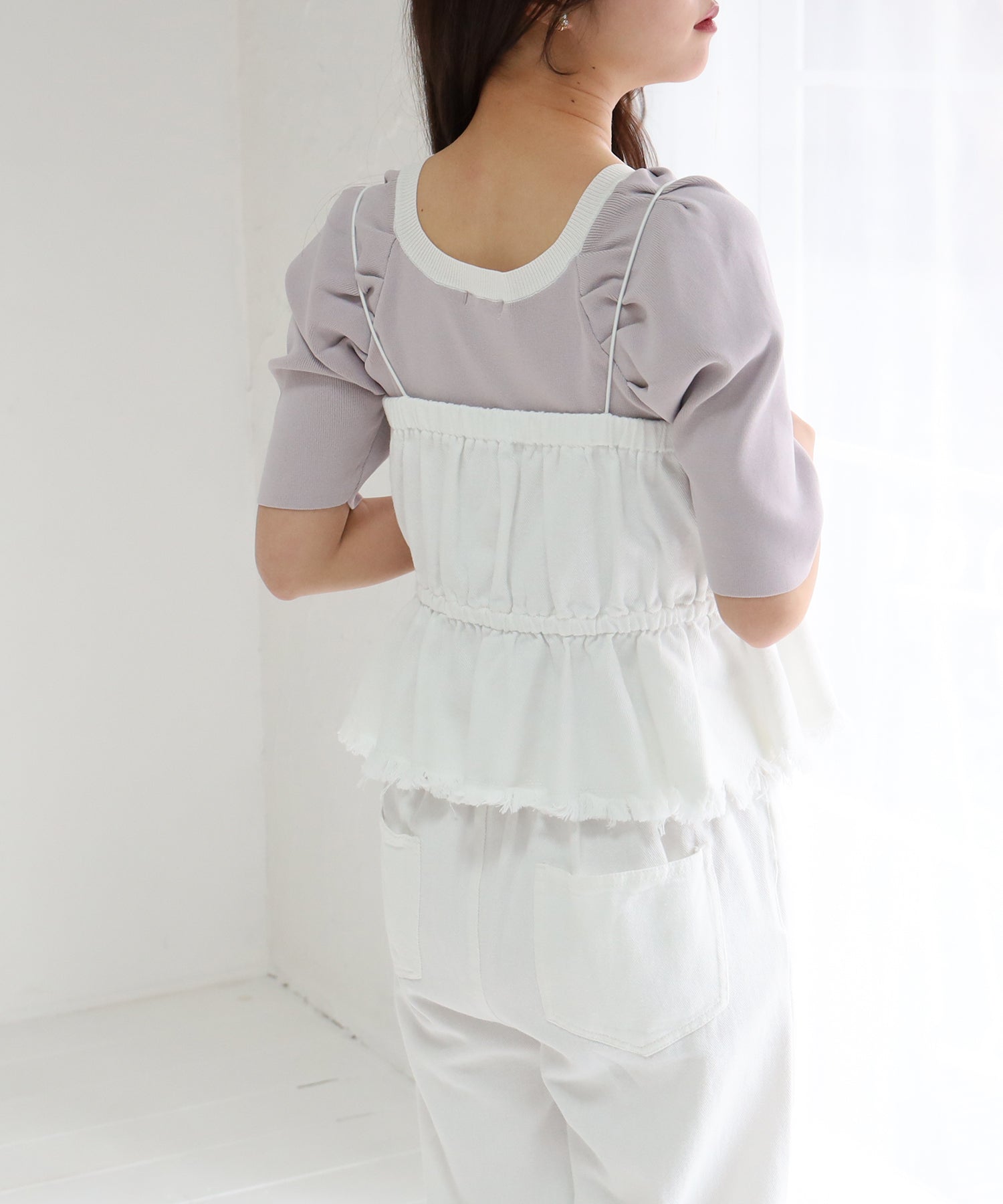 ホワイト model:155 着用サイズ:M