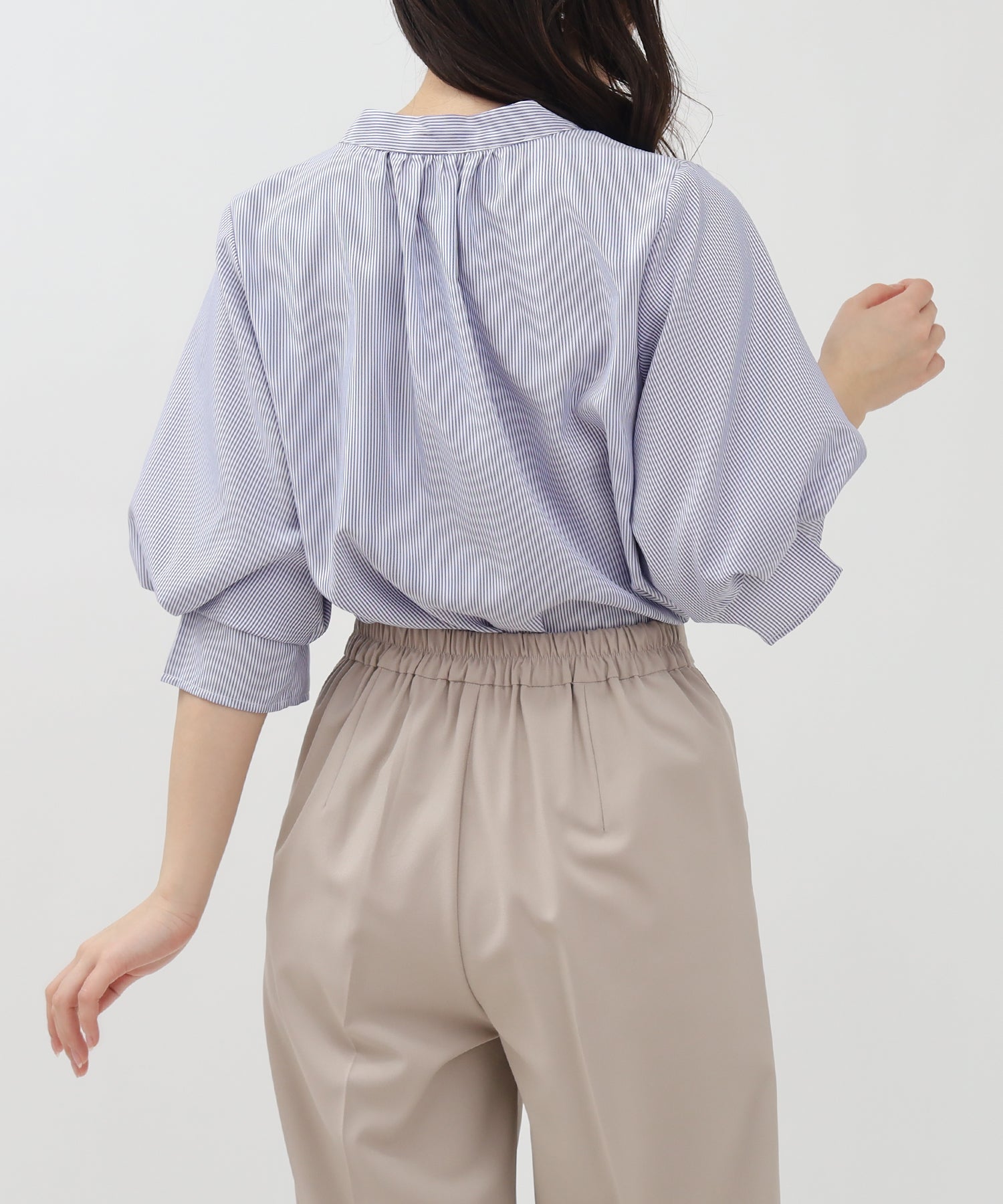 ホワイト×ブルー model:160 着用サイズ:M