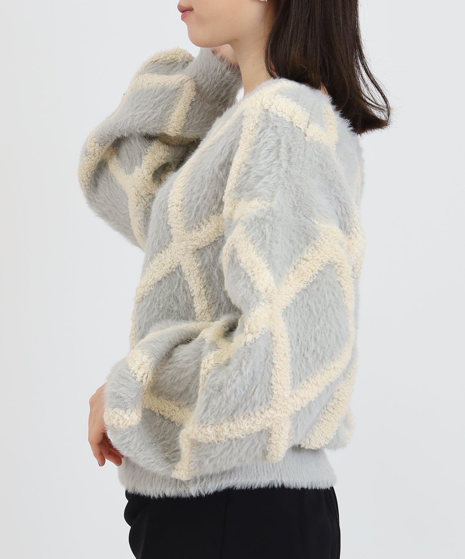 ライトグレー model:156 着用サイズ:M