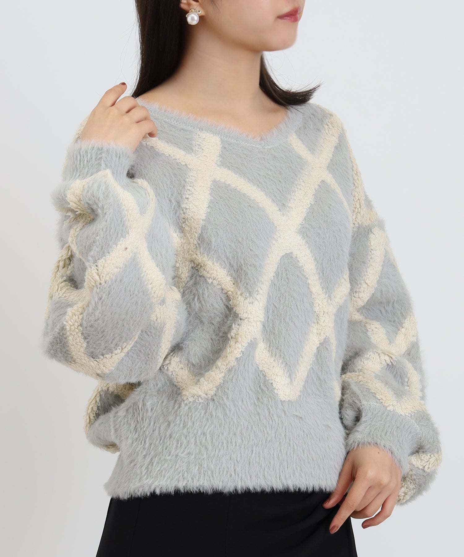 ライトグレー model:156 着用サイズ:M