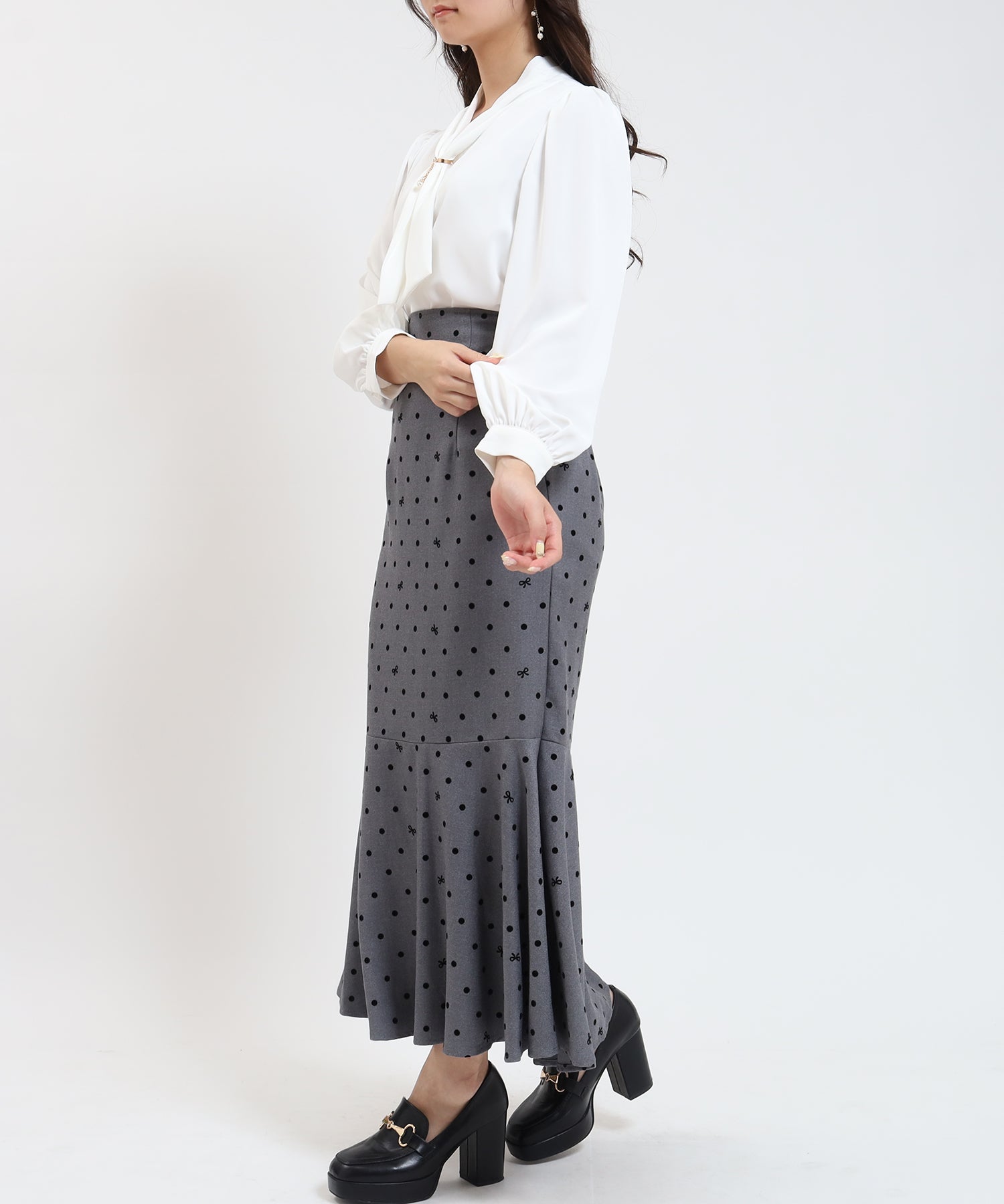 ホワイト model:160 着用サイズ:M