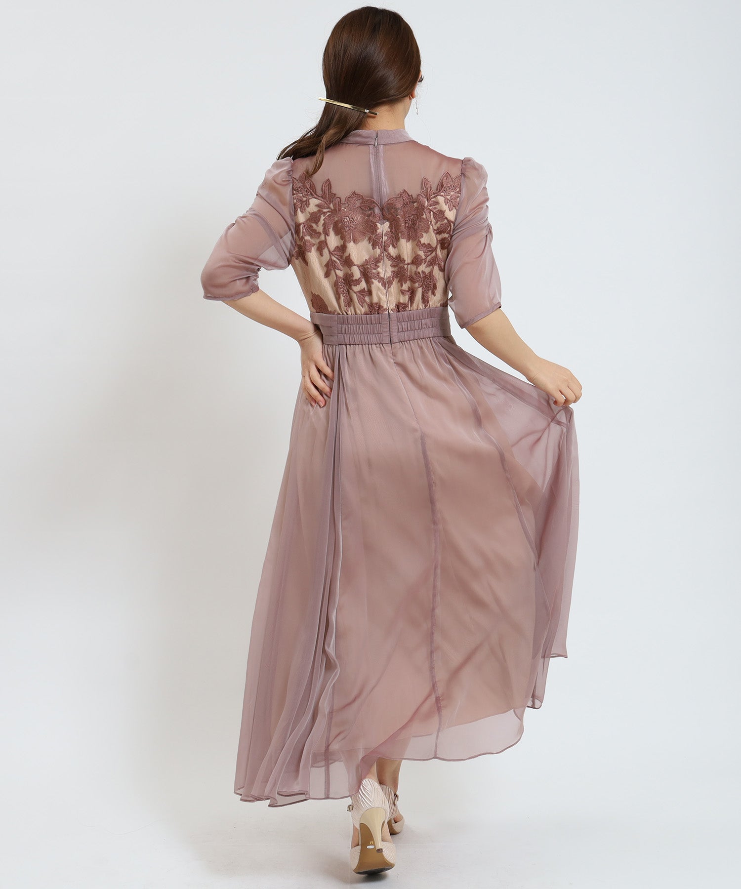 ピンク model:155cm/骨格ウェーブ 着用サイズ:M