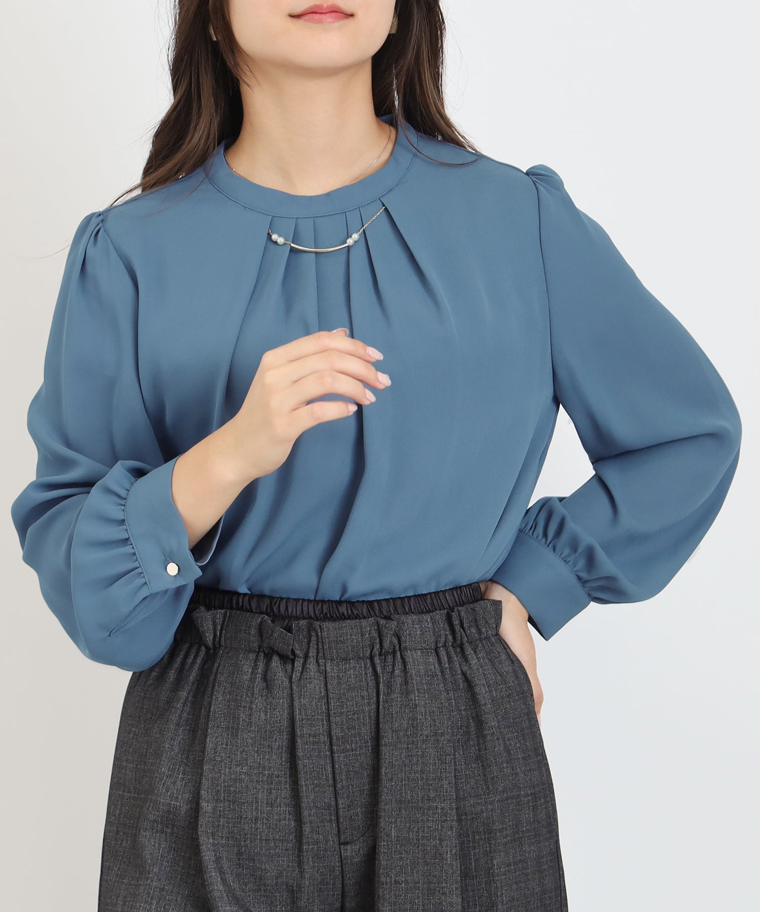 ダスティーブルー model:160 着用サイズ:M