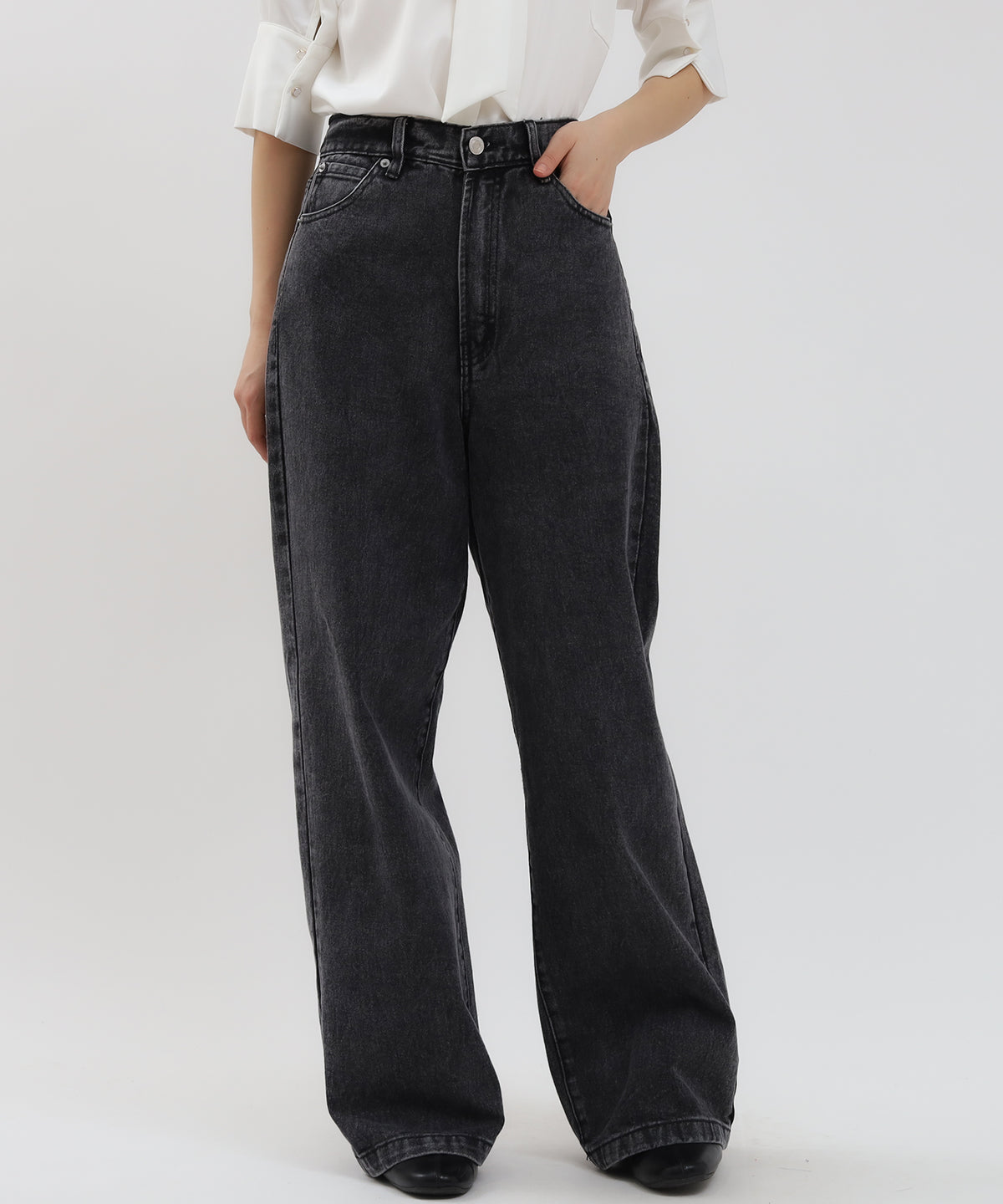 AMOMENT アモーメント 24SS Semi Wide Boots Cut Pants セミワイド 