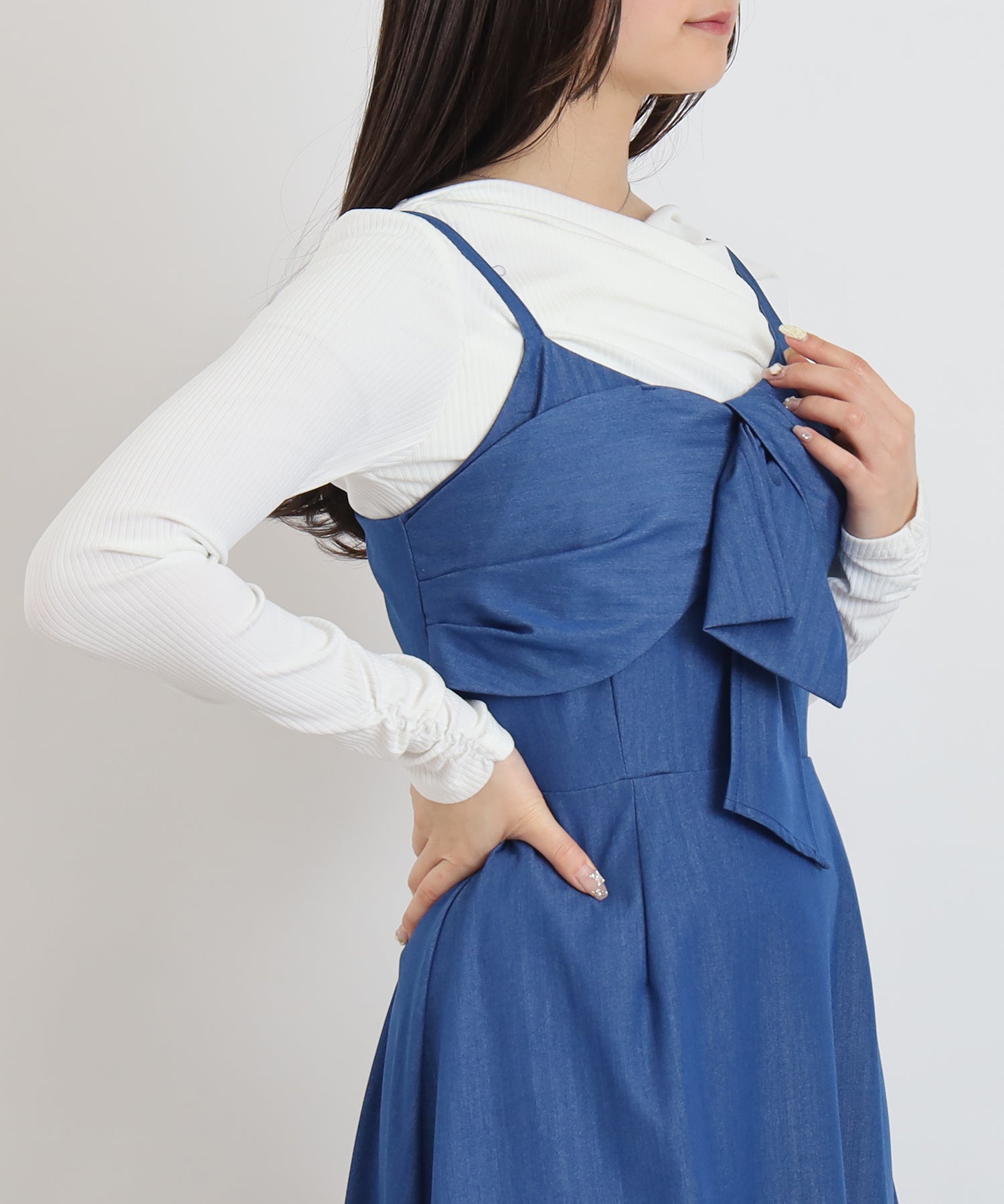 ブルー model:160cm 着用サイズ:M