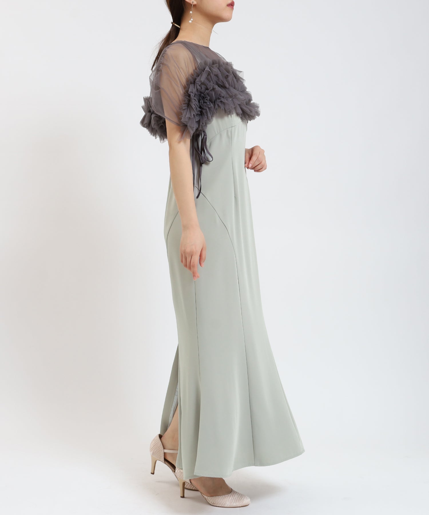 ミント model:155cm/骨格ウェーブ 着用サイズ:M