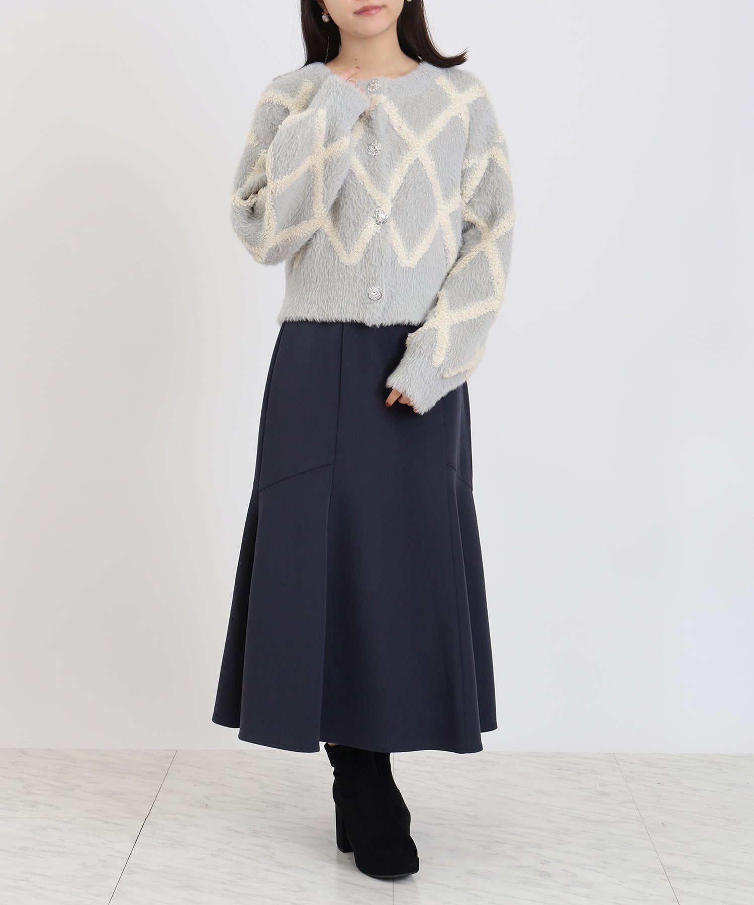 ライトグレー model;156 着用サイズ:M