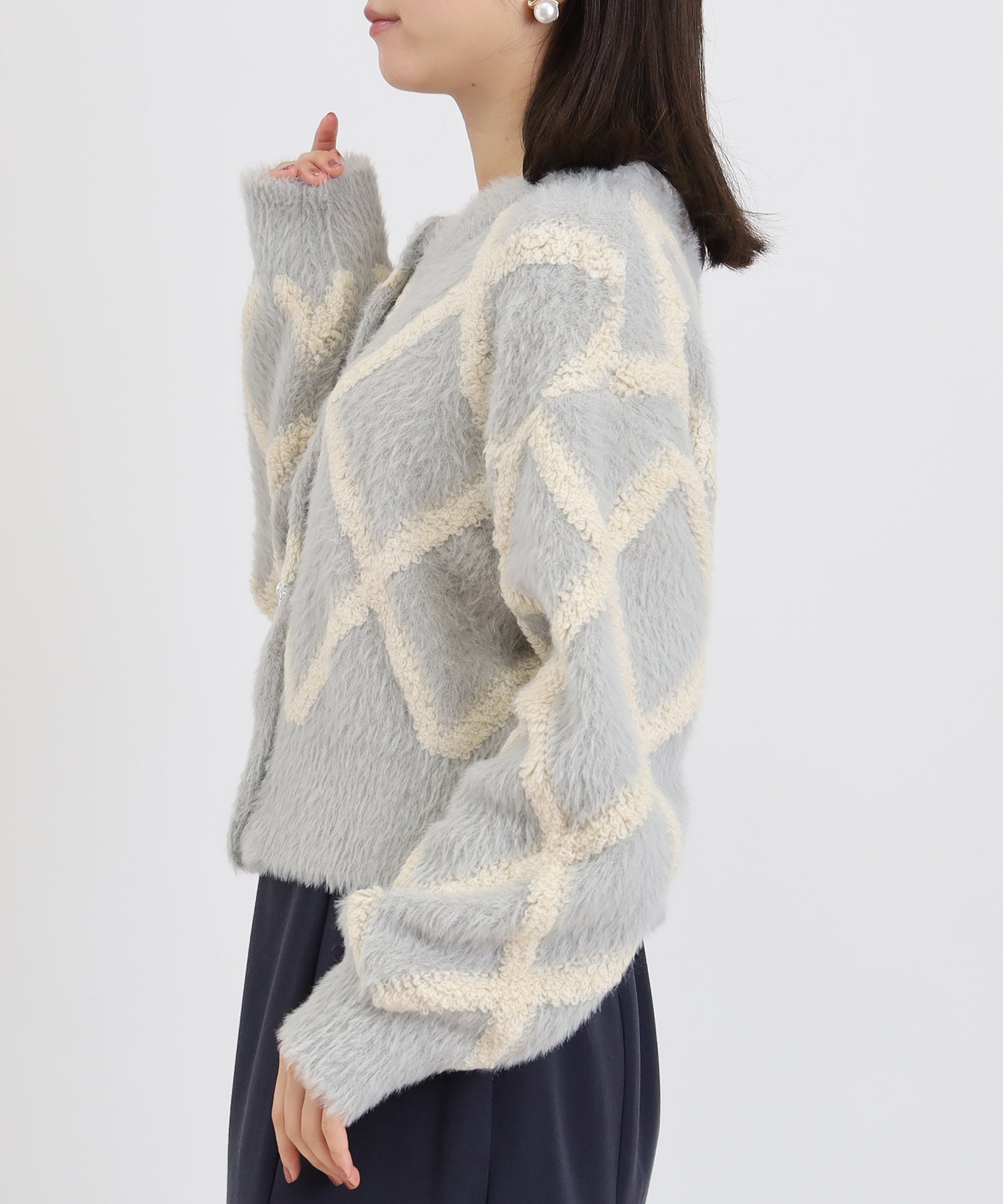 ライトグレー model;156 着用サイズ:M