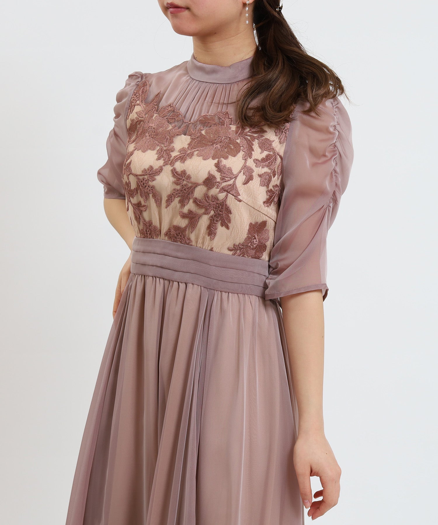 ピンク model:155cm/骨格ウェーブ 着用サイズ:M