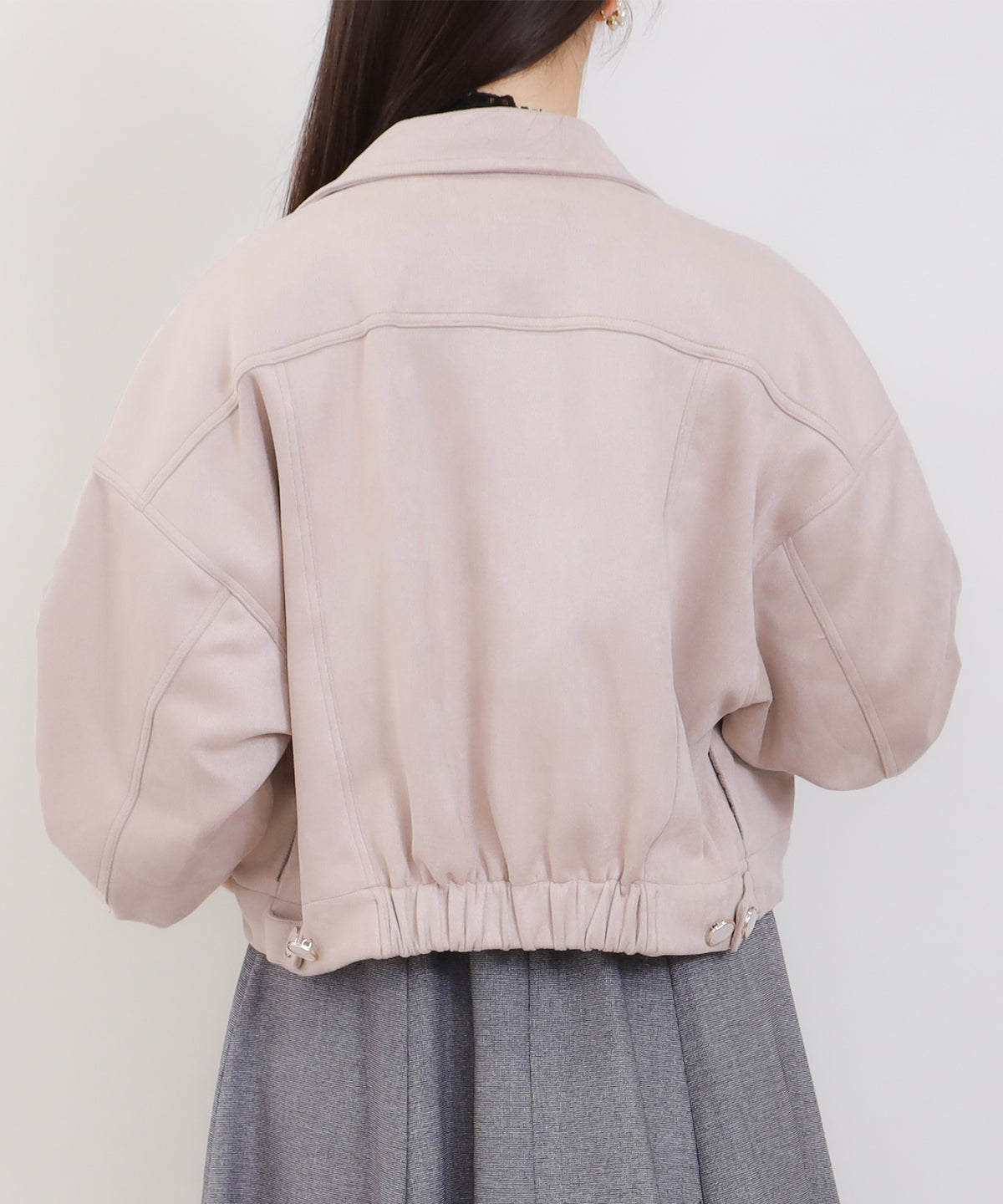 ピンクベージュ model:160 着用サイズ:M