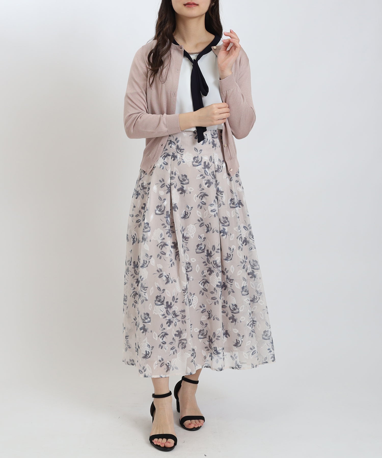ピンクベージュ model:160cm 着用サイズ:M